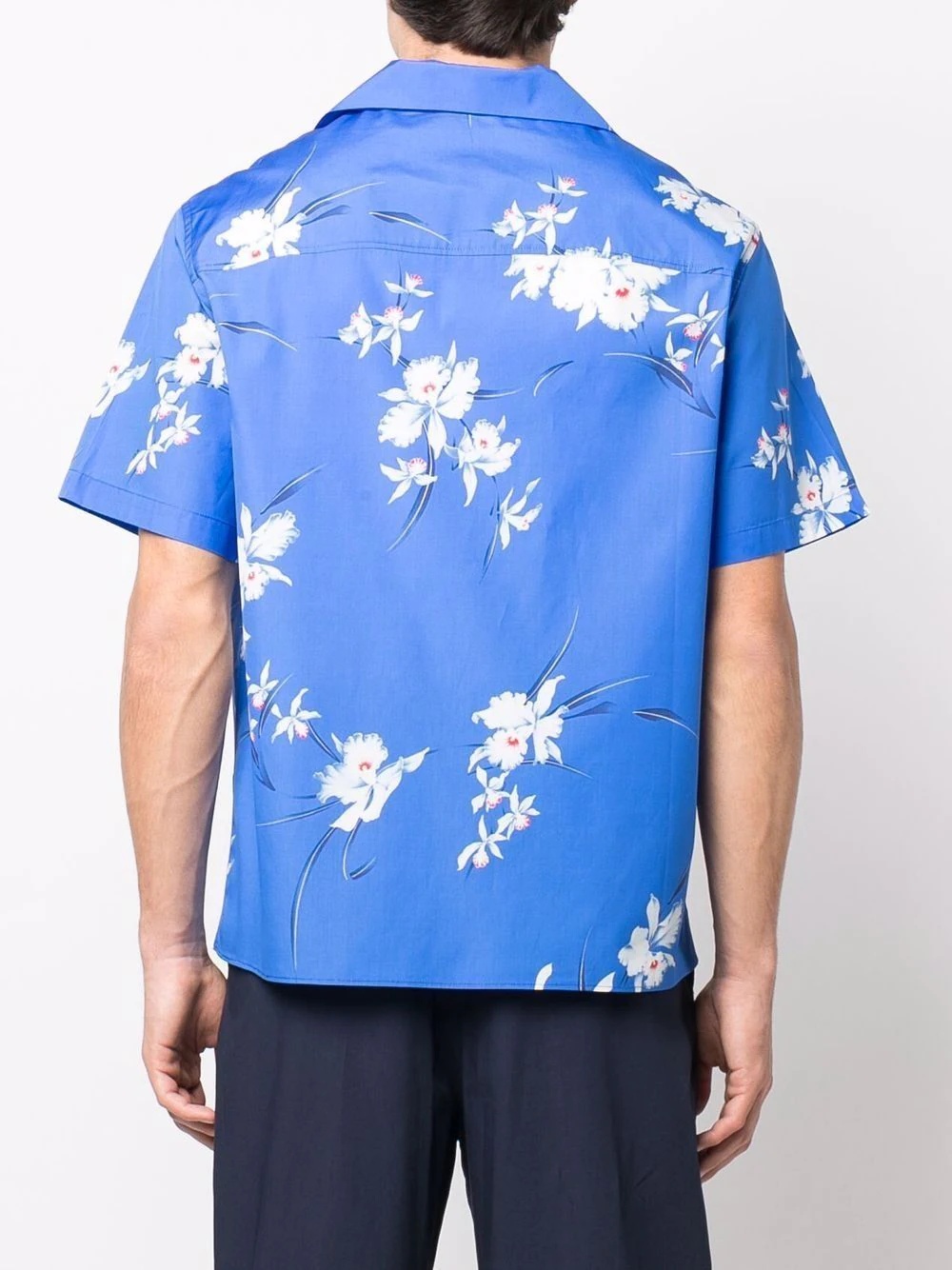 floral-print short-sleeved shirt - 4