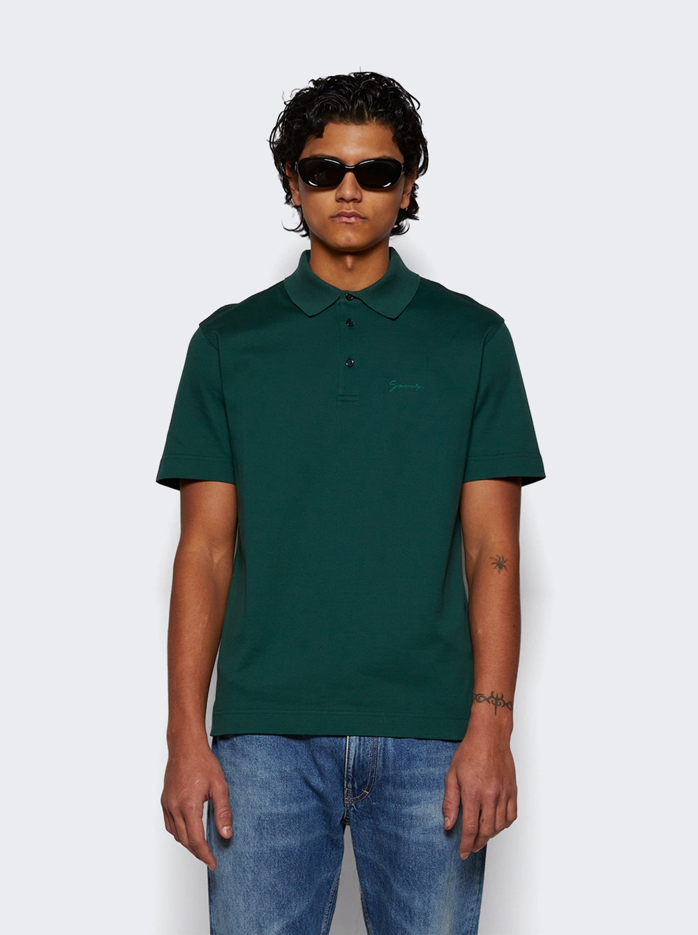Classic Fit Polo Shirt Dark Green - 3