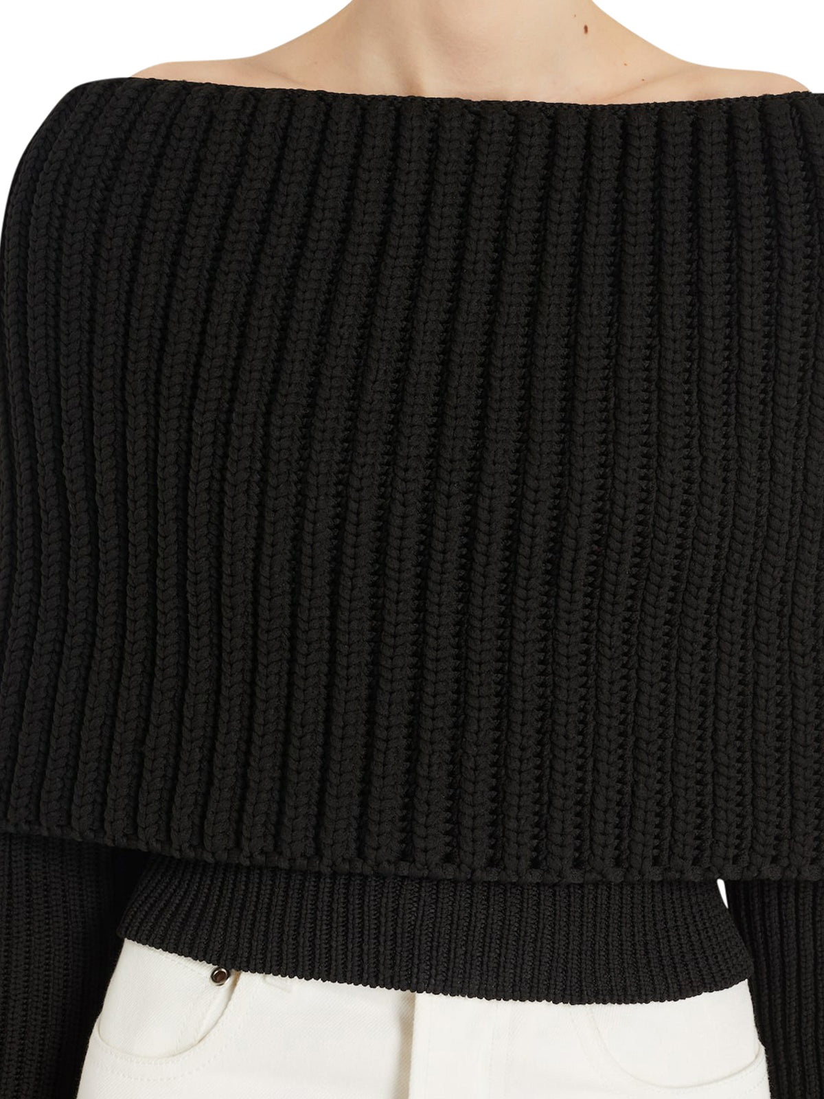 SWEATER WITH BARE SHOULDERS - 5