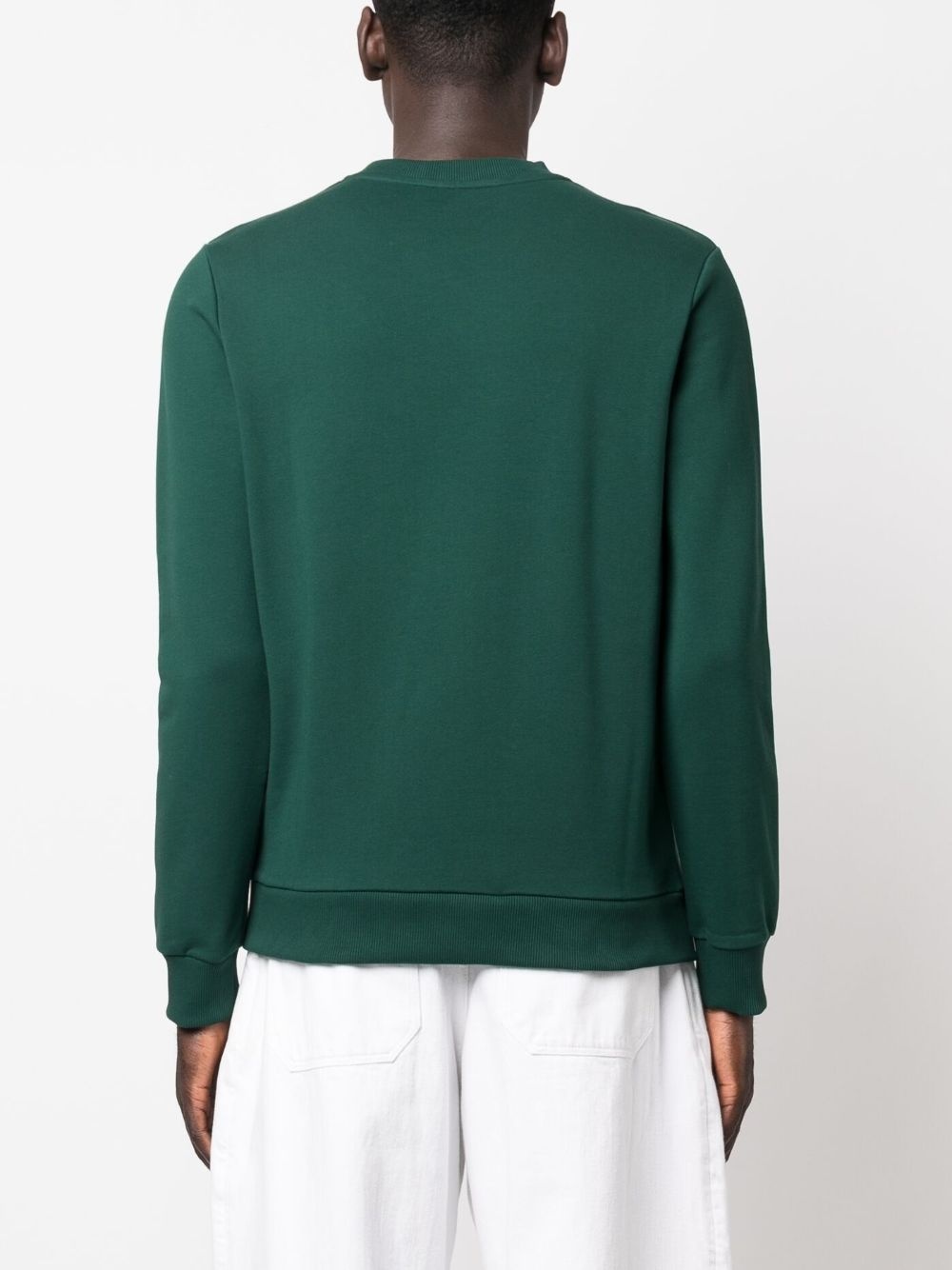 logo-print cotton sweatshirt - 4