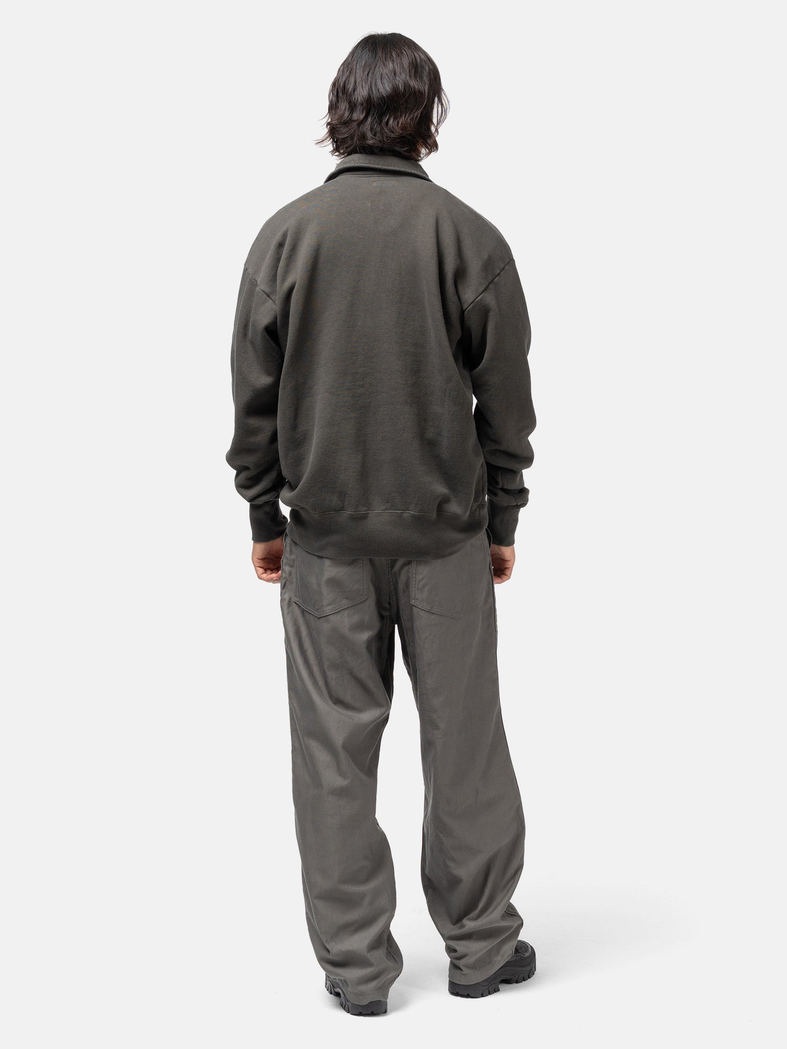 Half Zipper Pullover Fade Black - 3