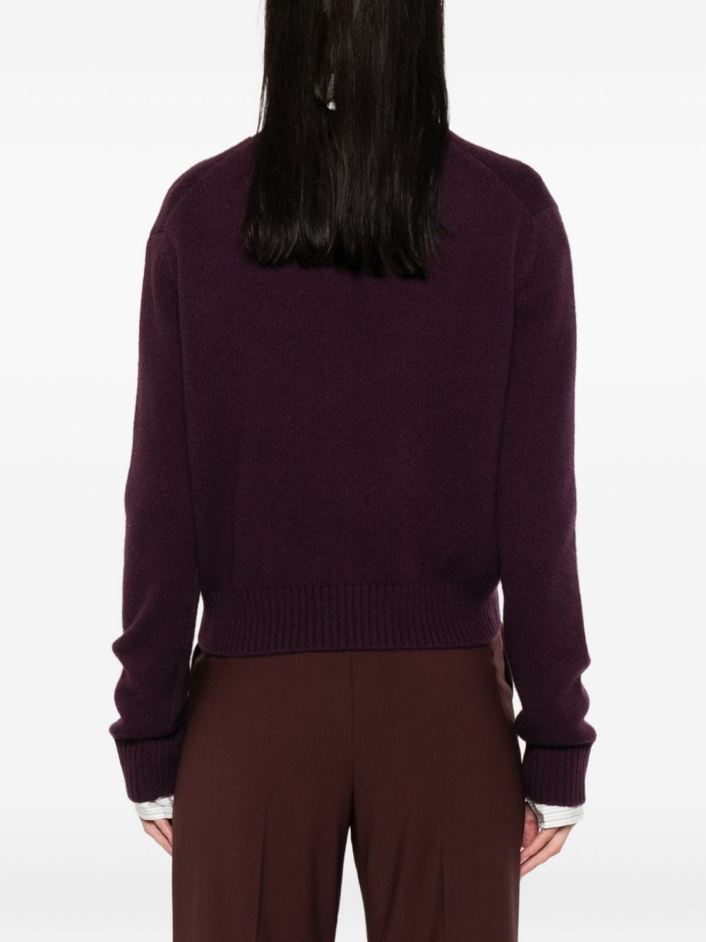 buttoned cashmere cardigan - 4