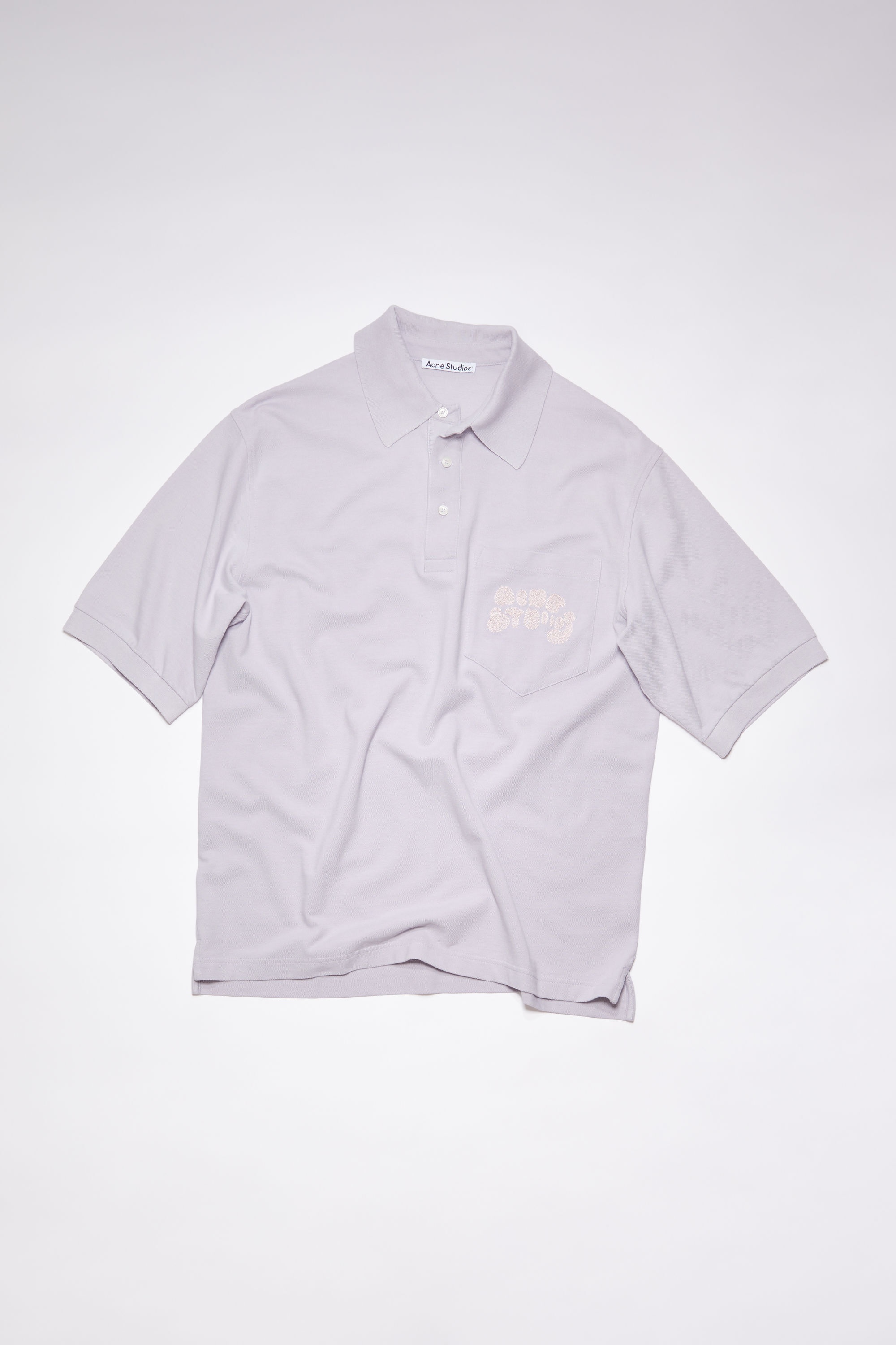 Logo polo t-shirt - Pale lilac - 5