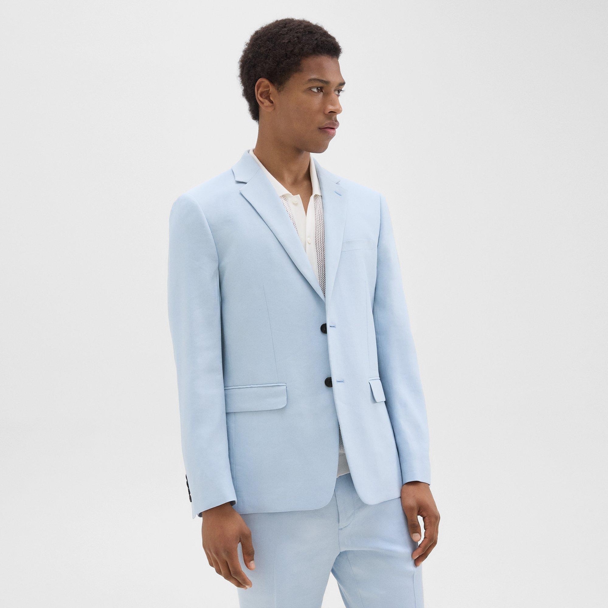 Morton Slim Blazer in Linen-Viscose - 3