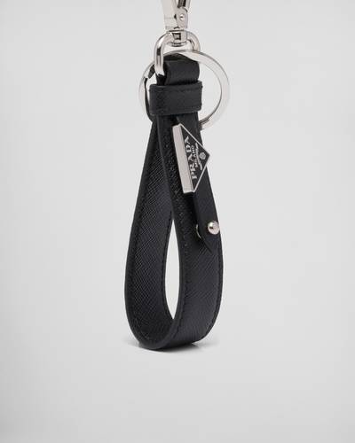 Prada Customized Saffiano leather keychain outlook