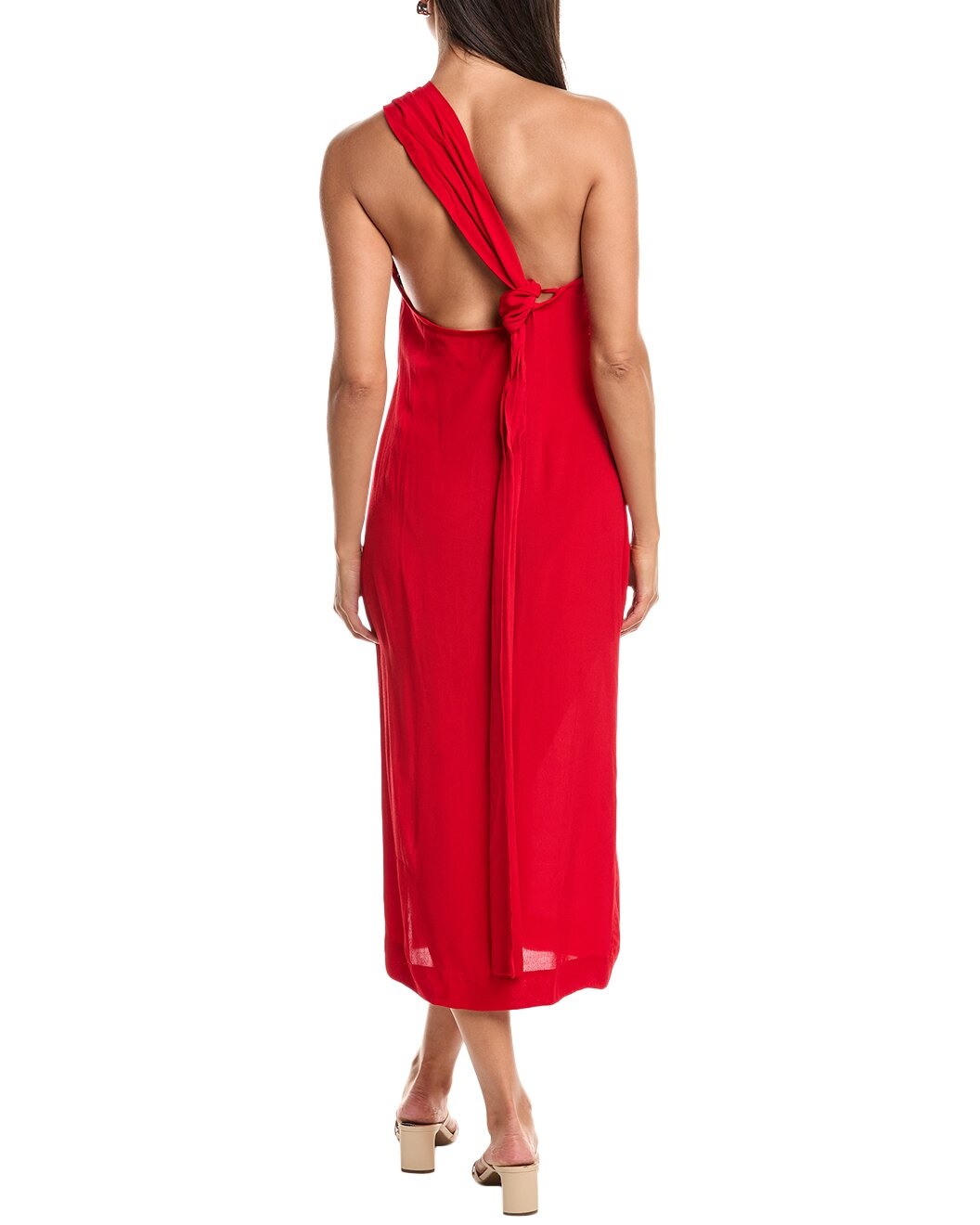HAIGHT Angelina Linen-Blend Midi Dress - 2