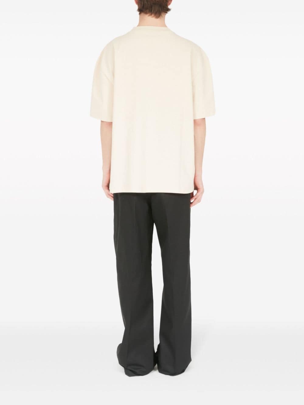 numbers-embroidered cotton T-shirt - 4