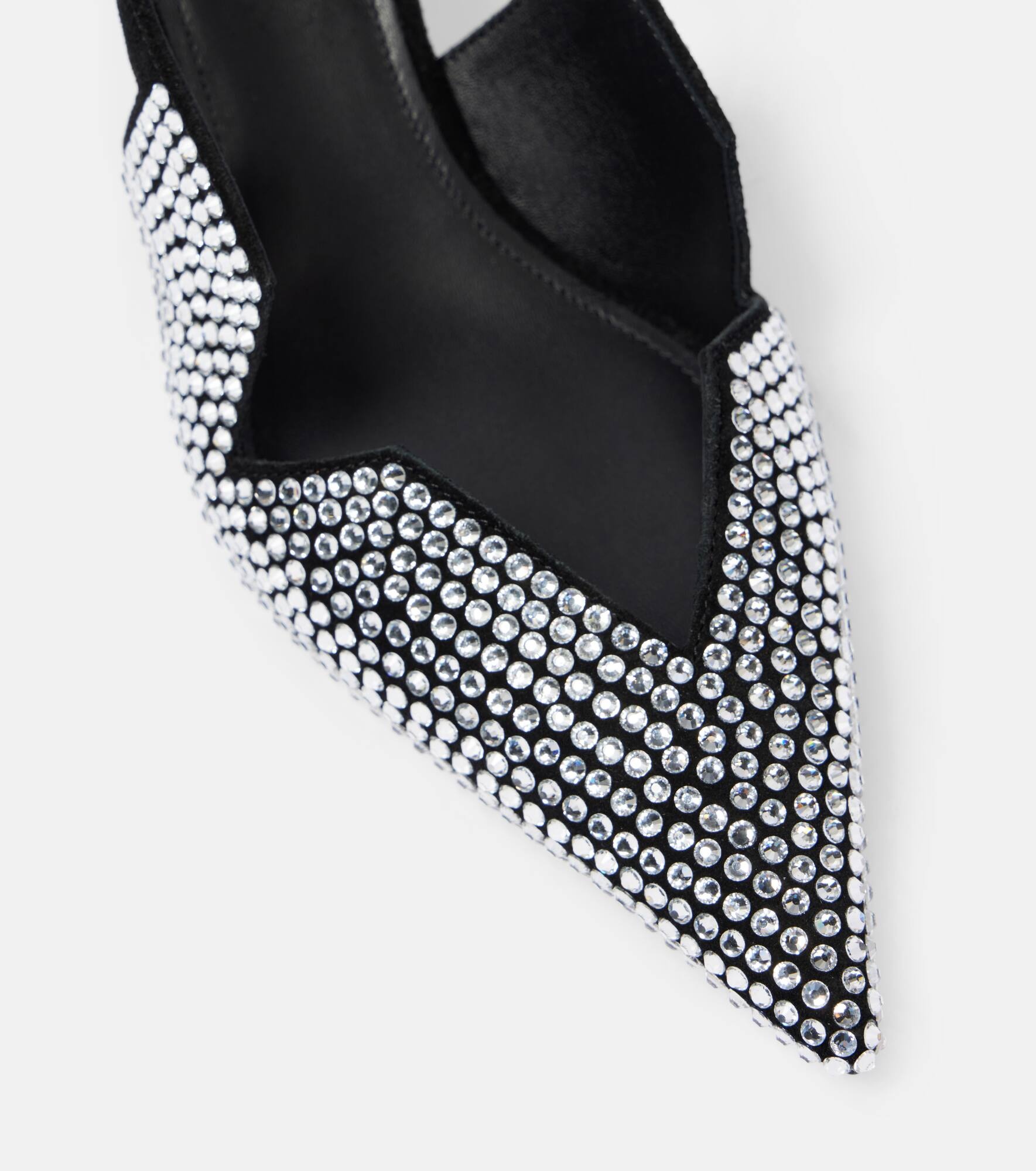 65 crystal-embellished leather pumps - 5