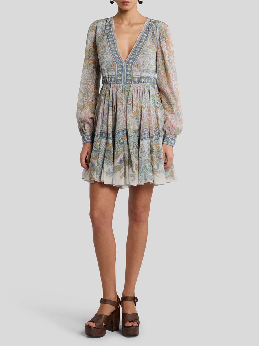 SILK MINI DRESS - 3