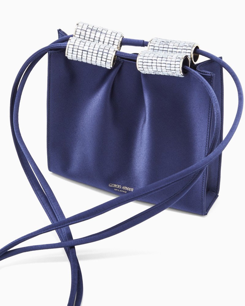 SATIN SHOULDER BAG WITH RHINESTONE DETAIL 5