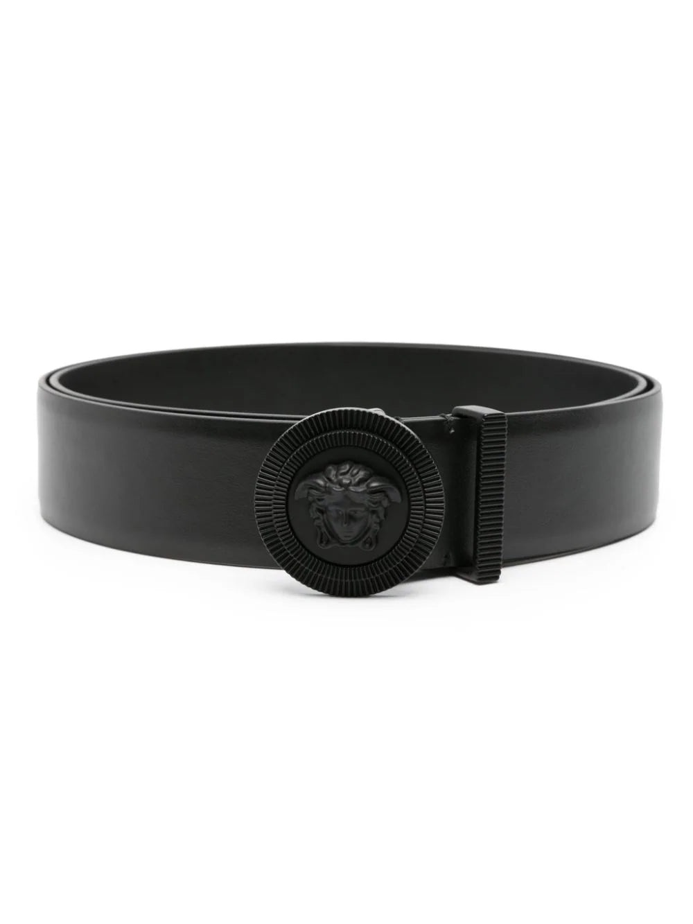 新作【VERSACE 1003873-DVTP1 BELT MEDUSA BIGGIE/4CM】 Medusa Biggie Leather Belt 4 cm Black,Gold | VERSACE CA