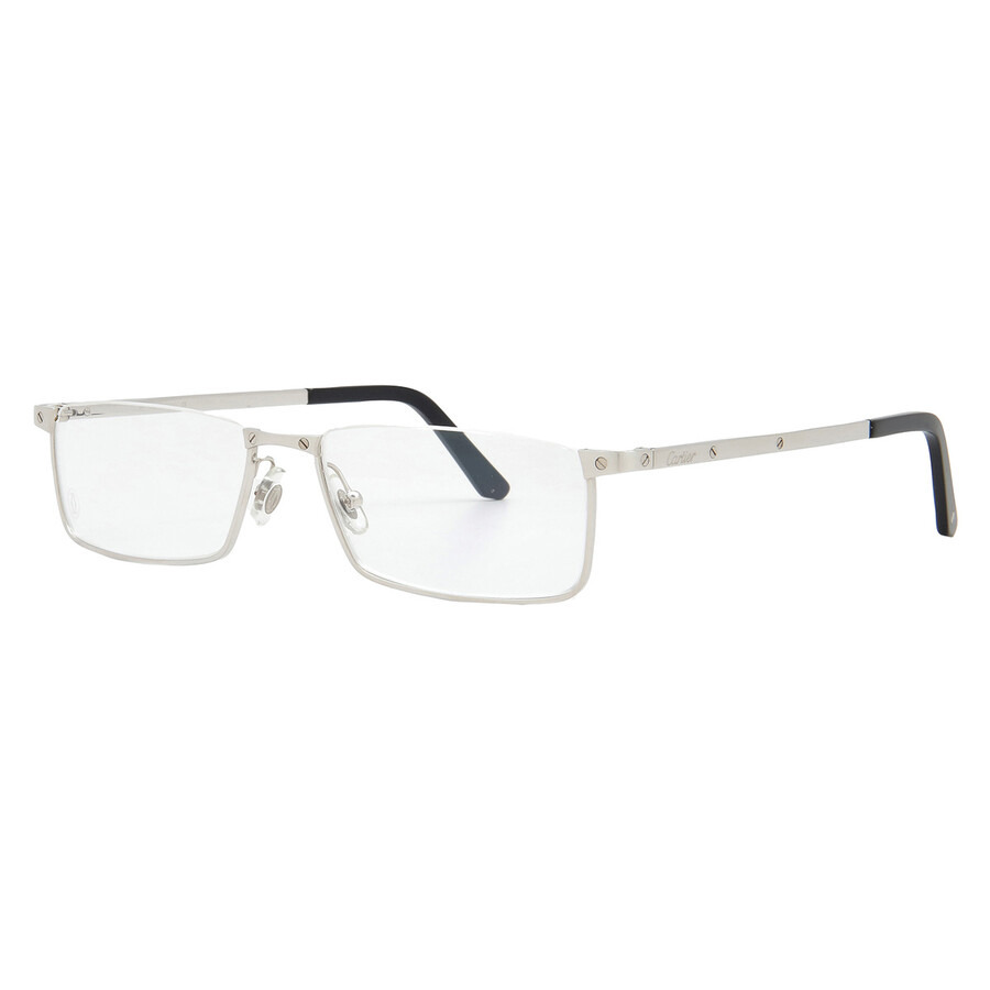 Cartier Santos de Cartier Demo Rectangular Men's Eyeglasses CT0169O 002 54 - 2