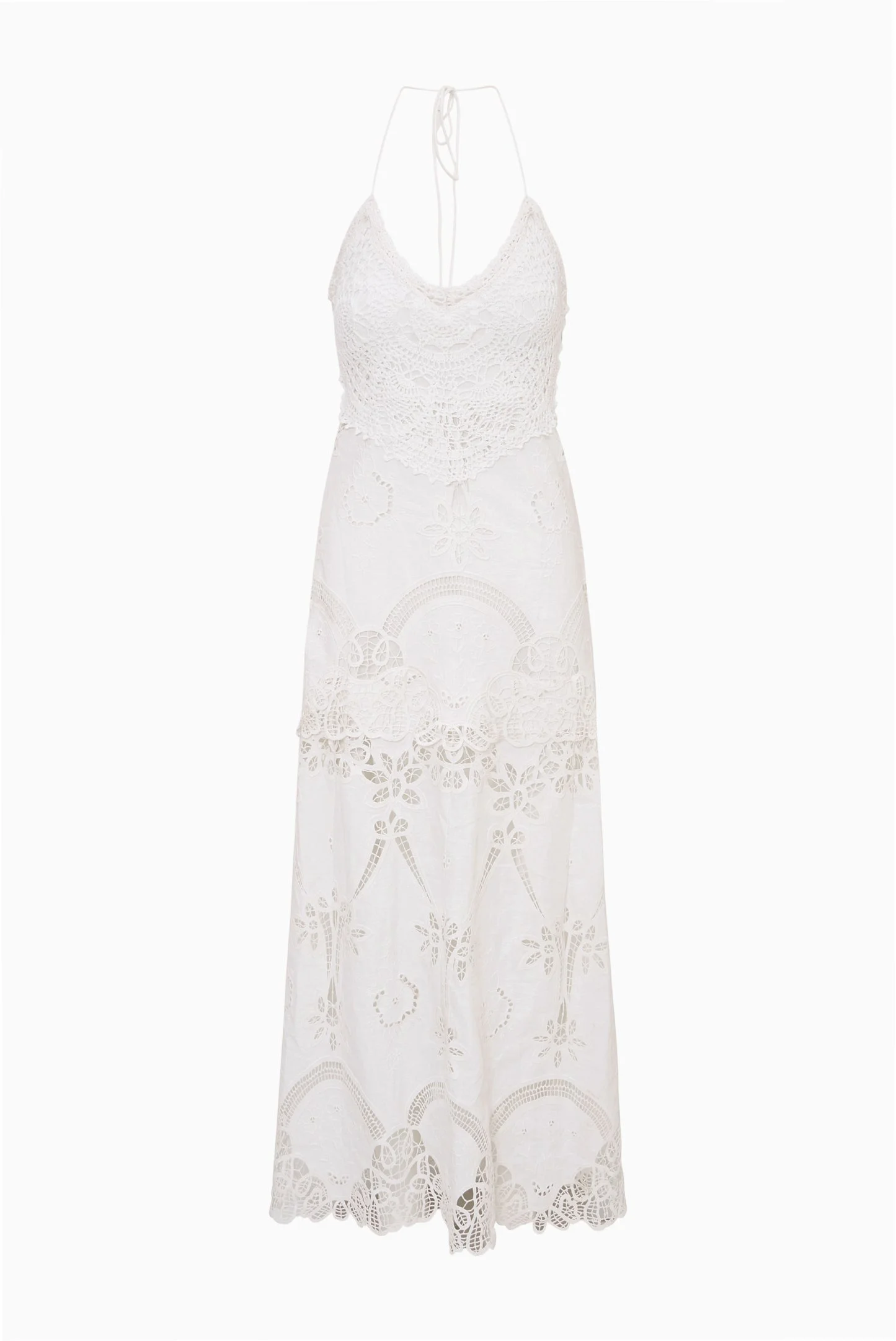 Veyla Crochet Eyelet Maxi Dress - 1