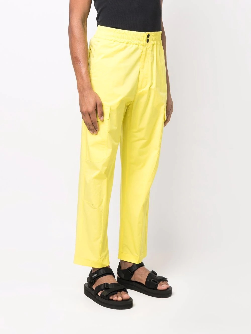 mid-rise straight-leg trousers - 3