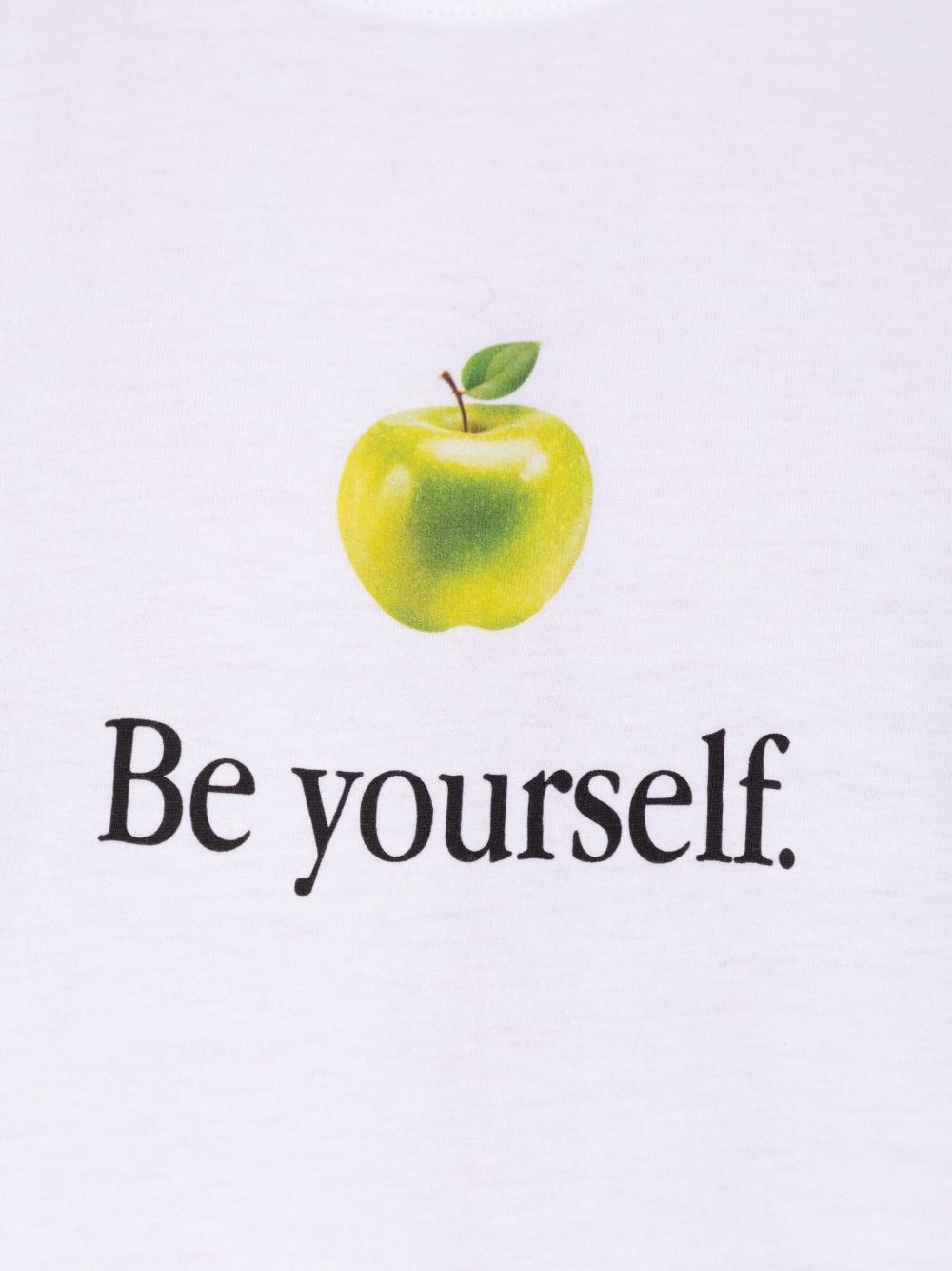 apple-print T-shirt - 7