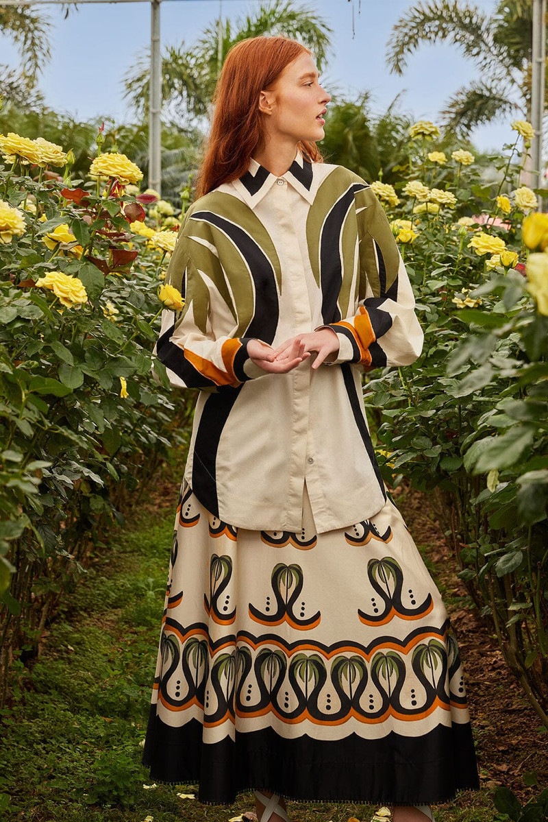 Off-White Coconut Tree Flow Skirt 1