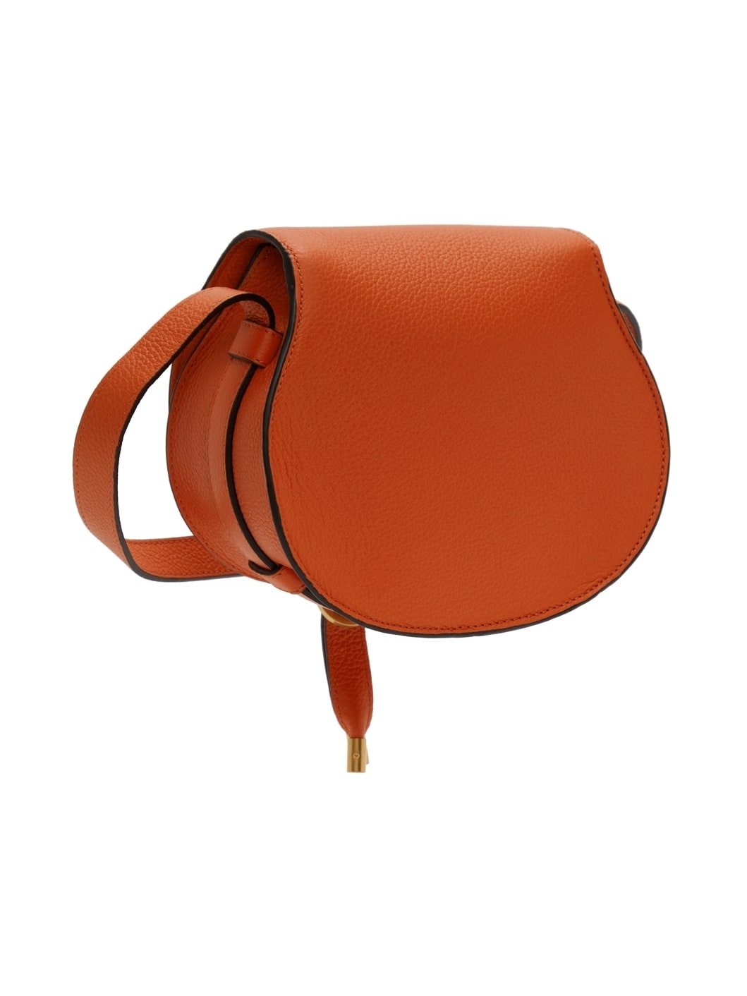 Orange Small Marcie Saddle Bag - 3