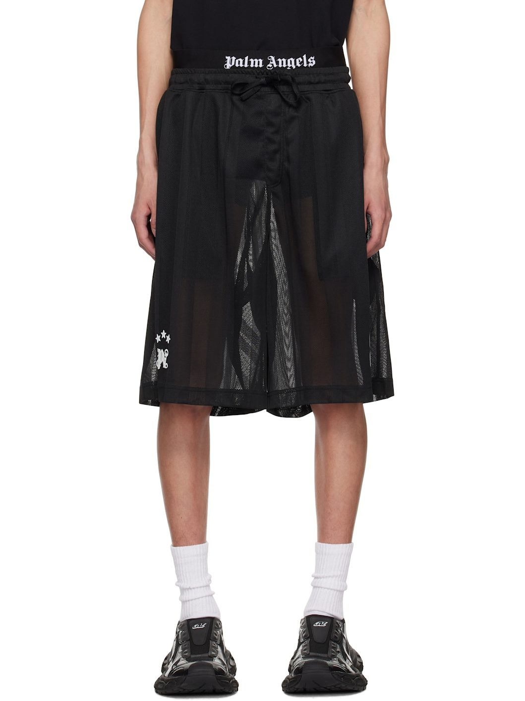 Black Palm Sport Shorts - 1