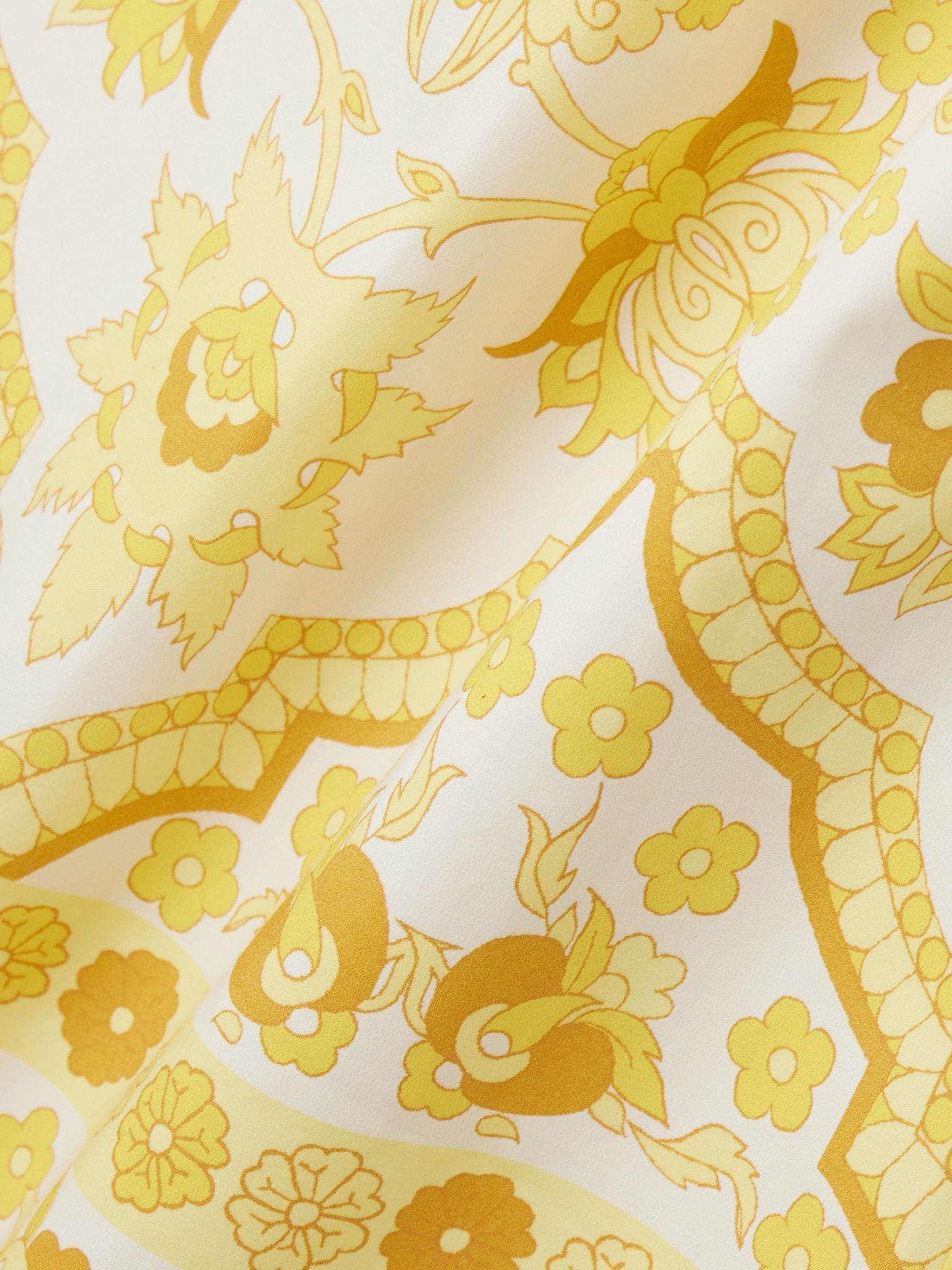 Mackenzie printed crepe mini dress Yellow - 4