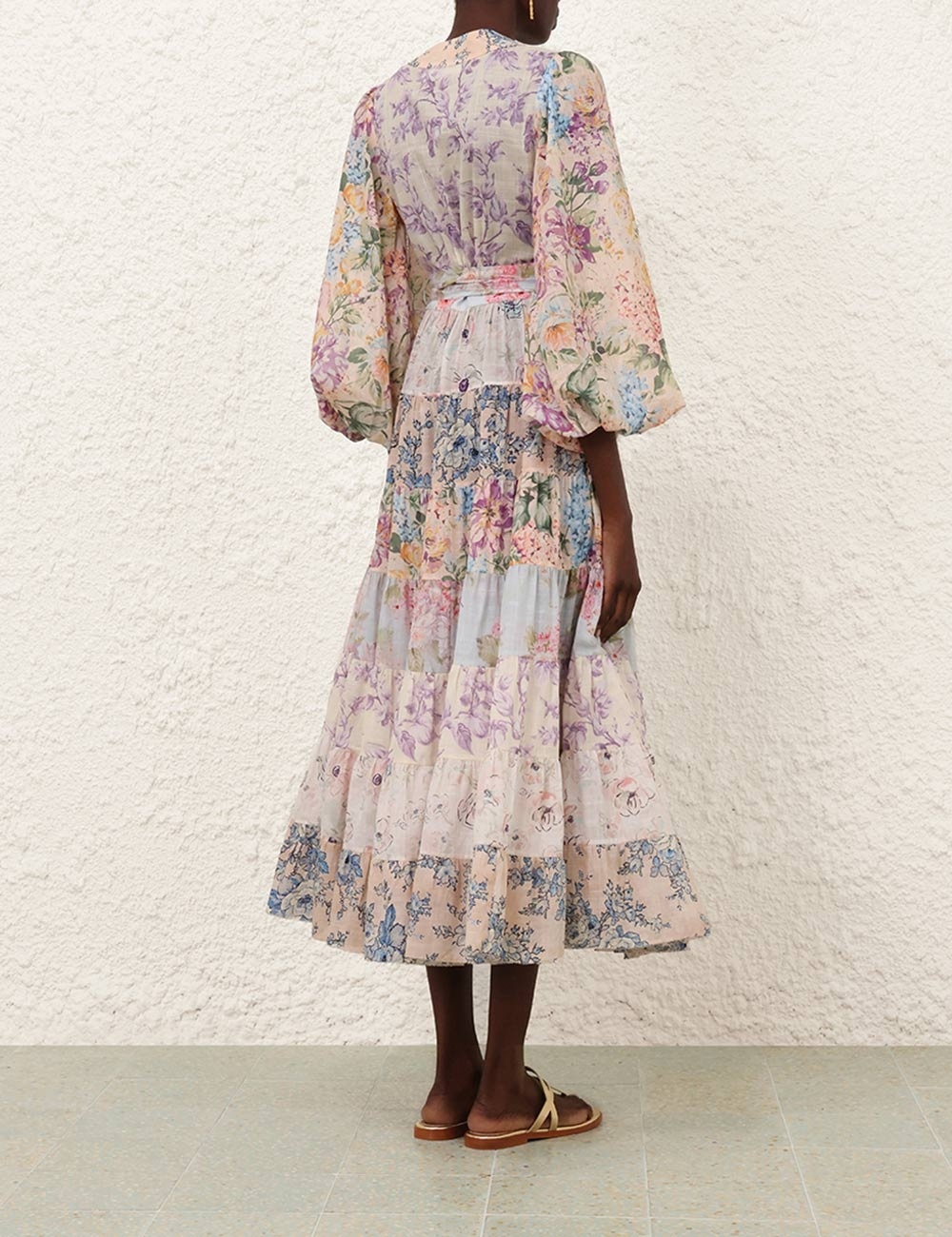 HALLIDAY TIERED MIDI DRESS - 4