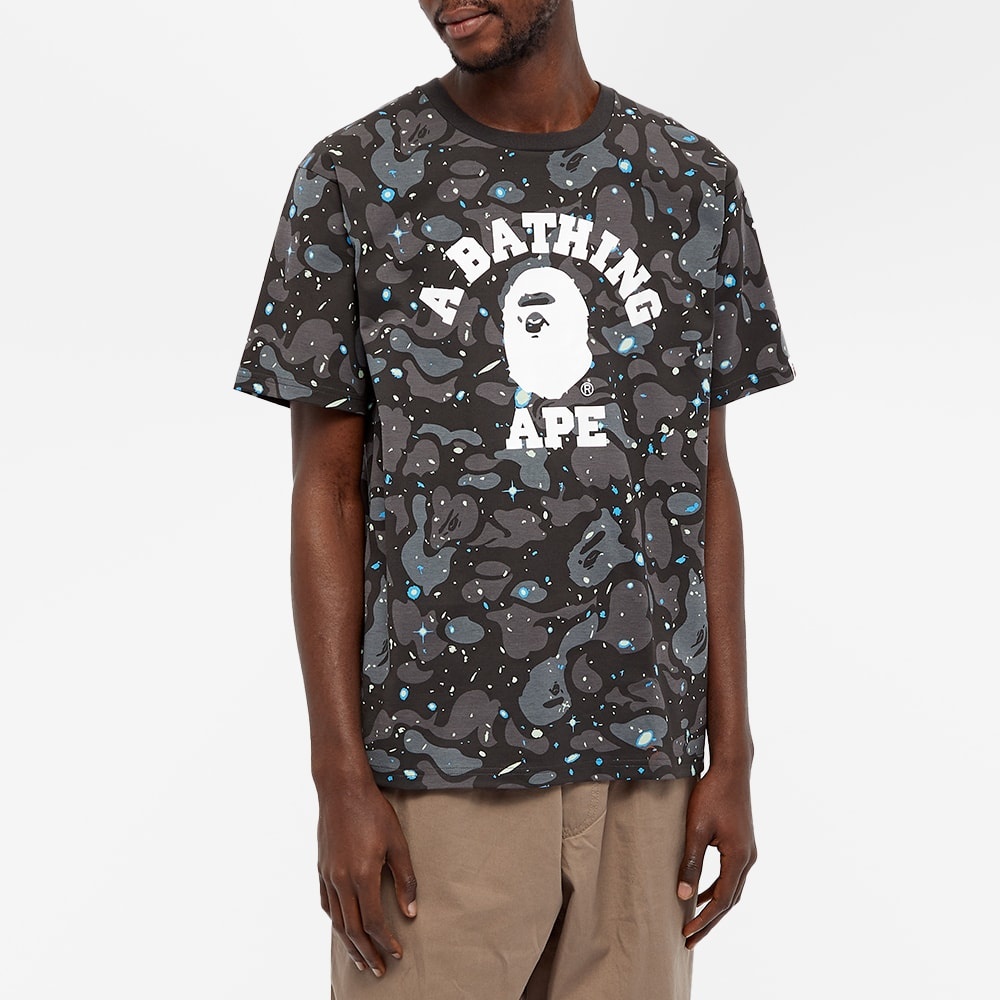 A Bathing Ape Space Camo College Tee - 4