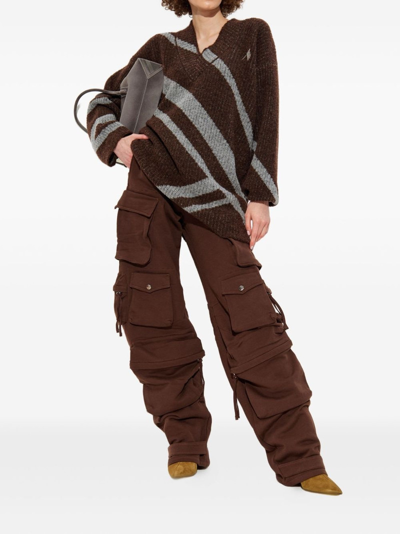 THE ATTICO diagonal-stripe sweater outlook