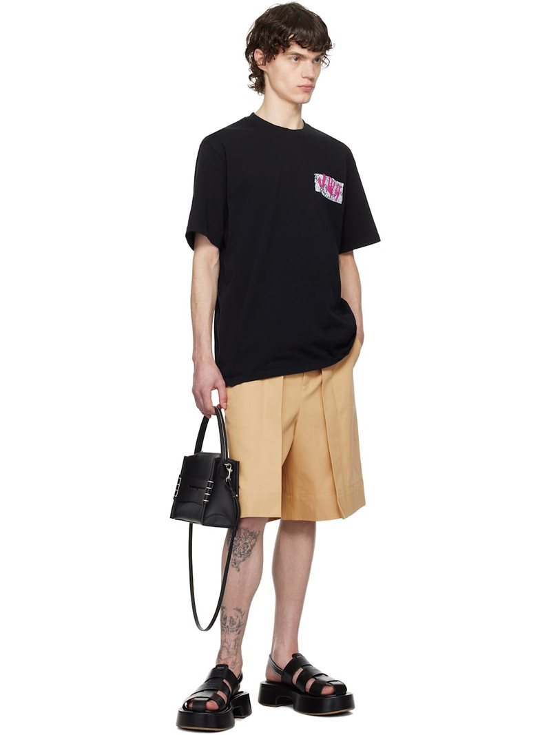 JW Anderson Black Stripe Platform Sandals outlook