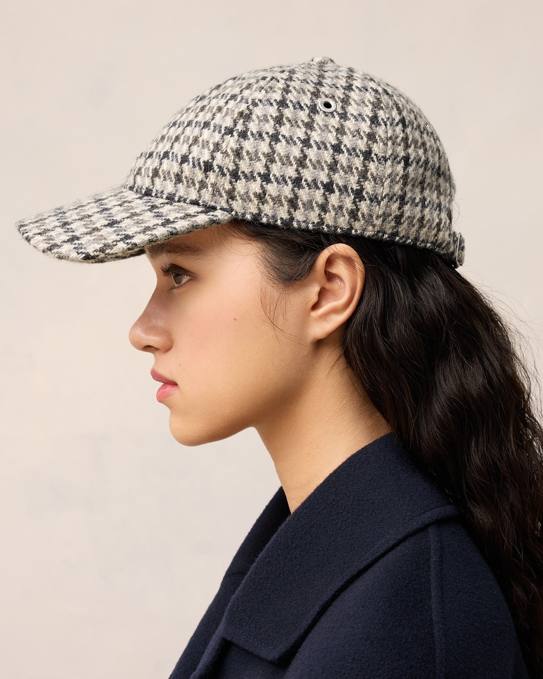 AMI ALEXANDRE MATTIUSSI LEATHER PATCH CAP - 5