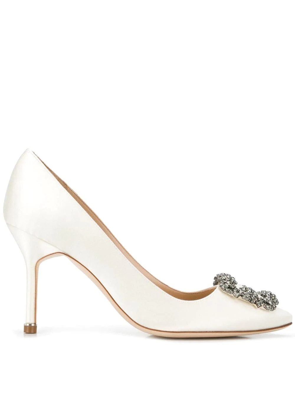 Hangisi 90mm satin pumps - 1