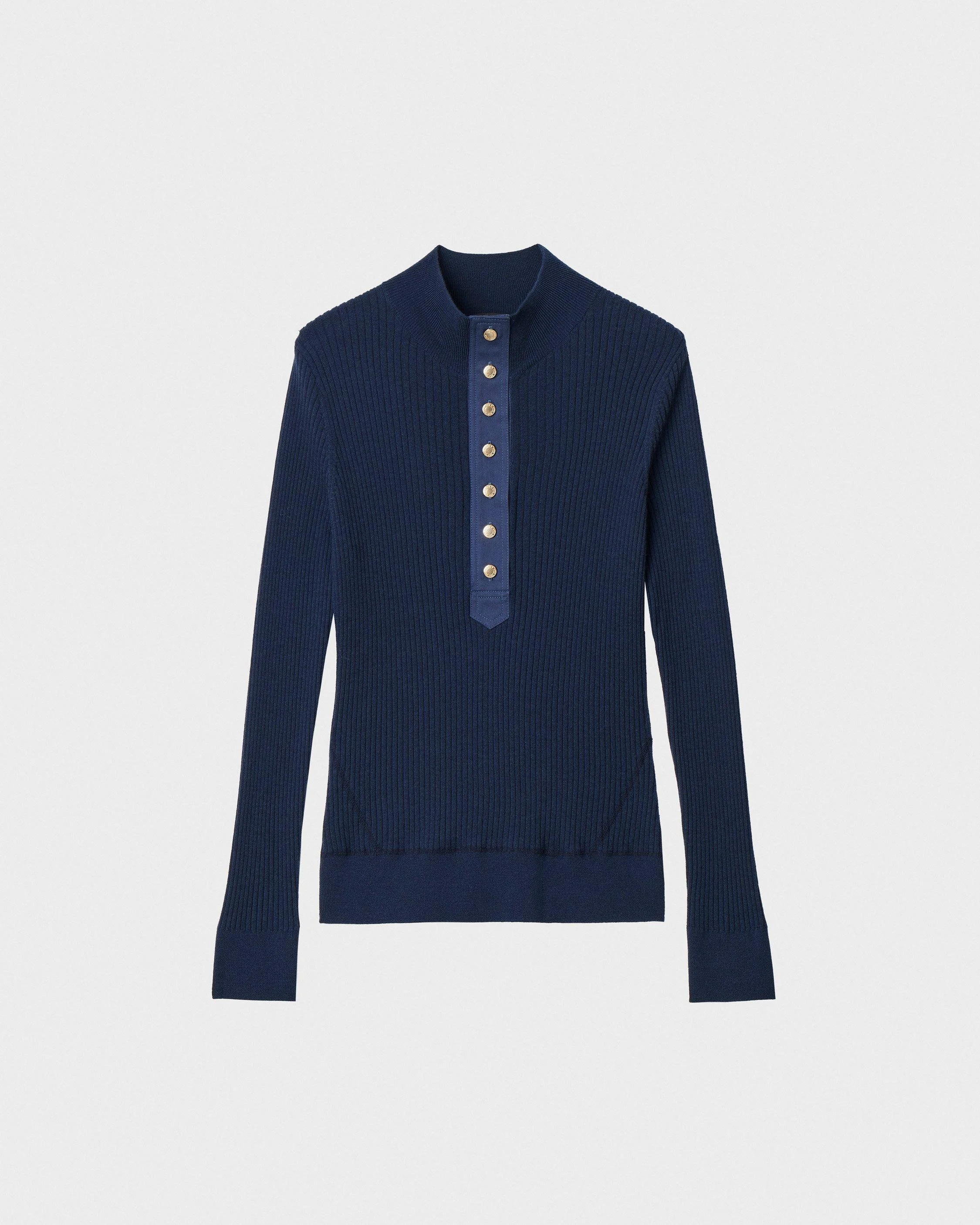 Lucy Merino Wool Henley - 1