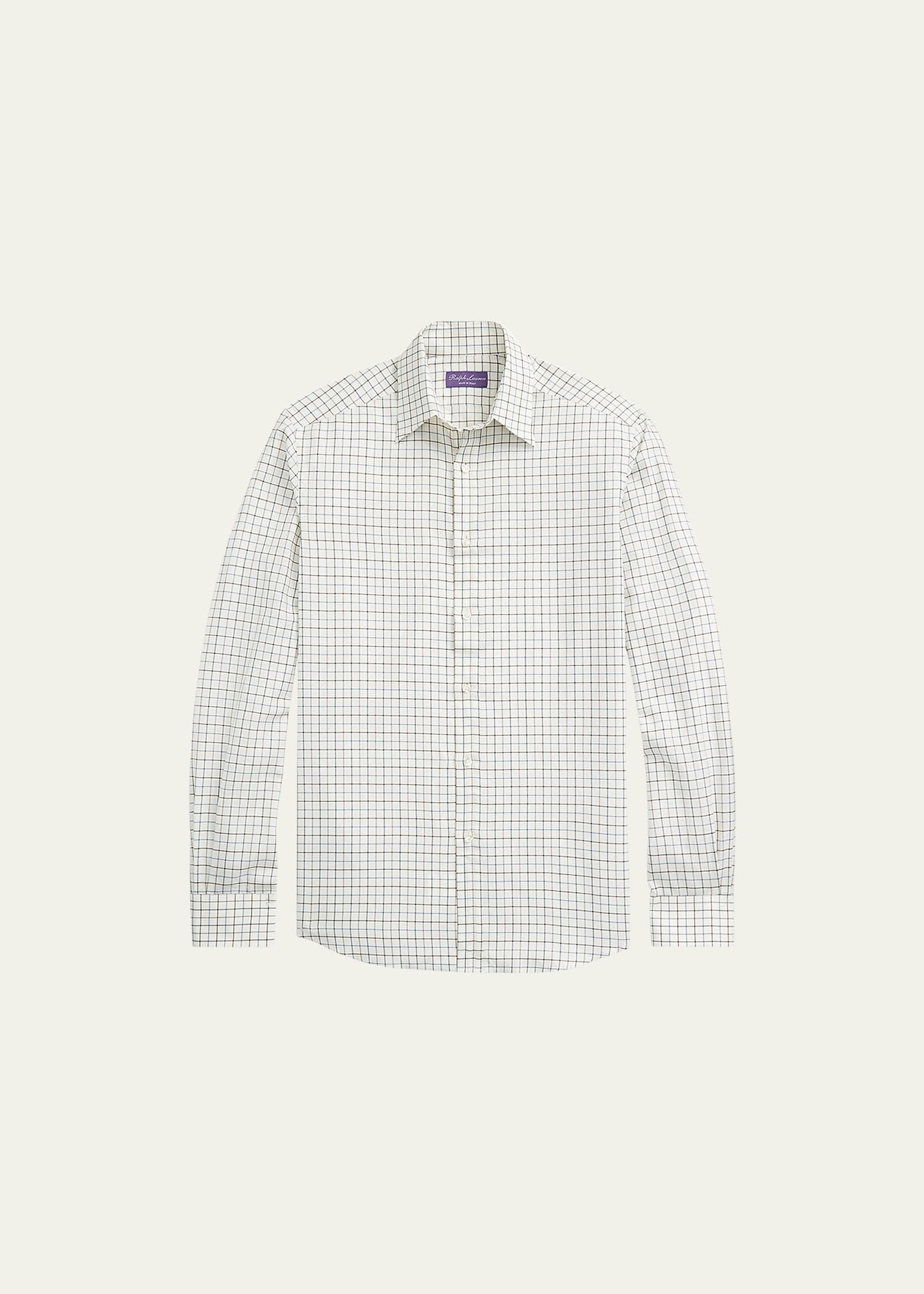 Men's Tattersall Twill Button-Down Shirt - 1