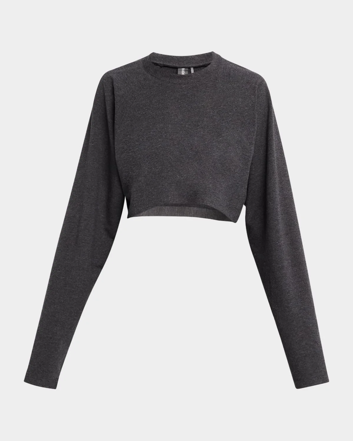 Oversized Raglan-Sleeve Cropped Top - 1