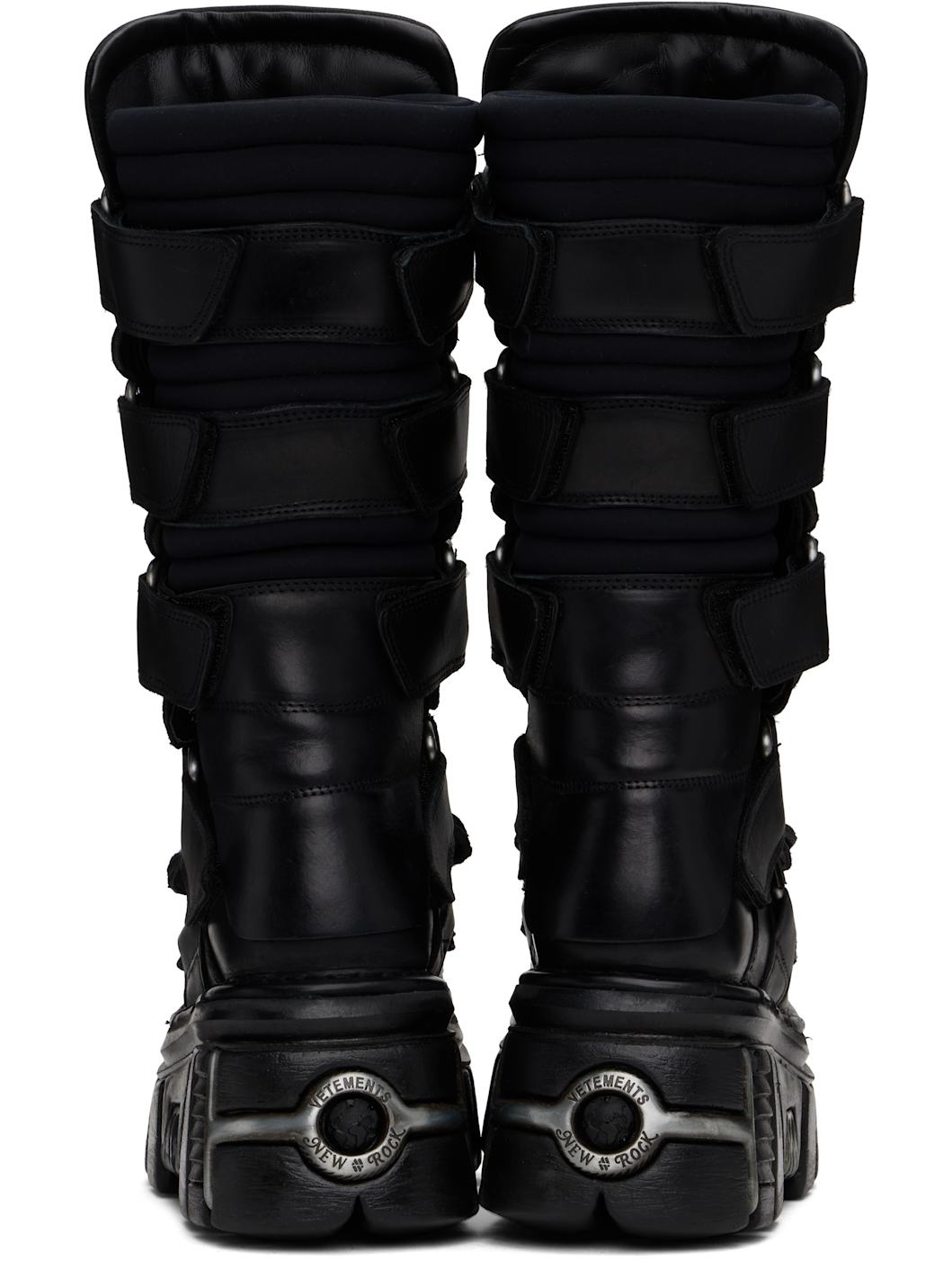 Black New Rock Edition Tower Boots - 2