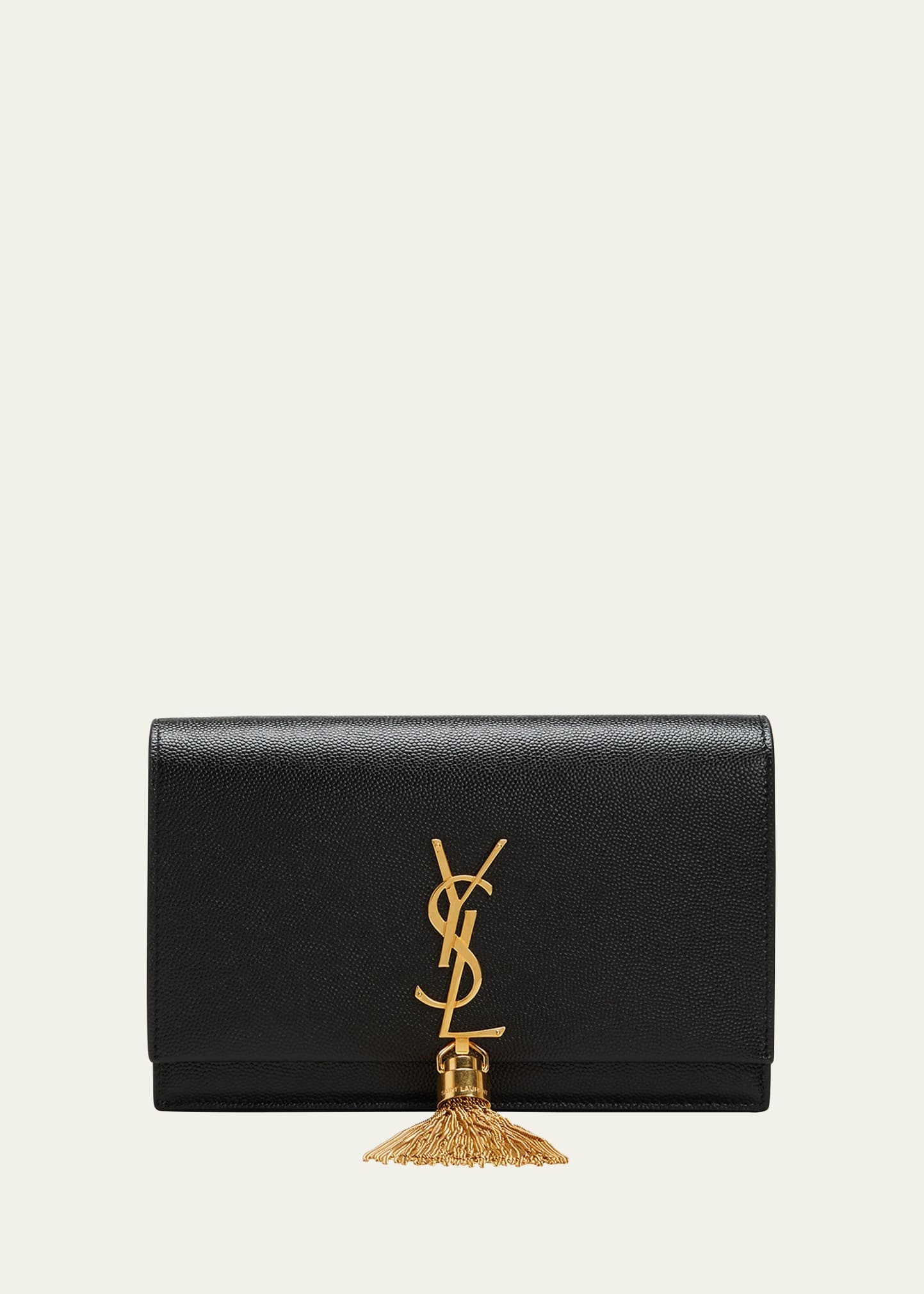 Kate XS YSL Monogram Grain de Poudre Wallet on Chain - 1