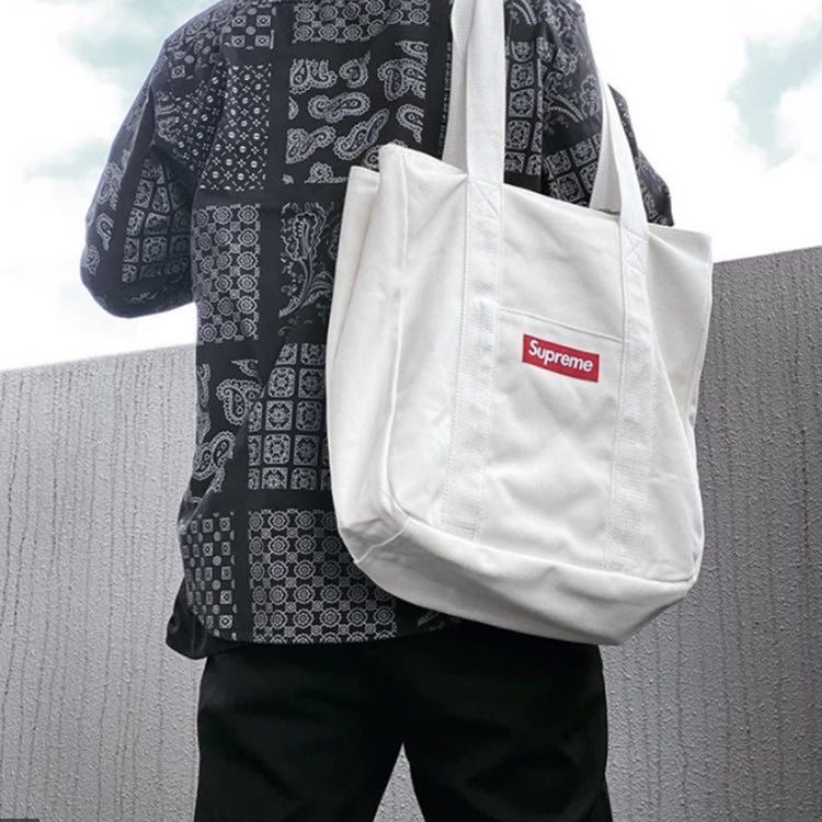 Supreme Canvas Tote 'White Red' SUP-FW20-153 - 3