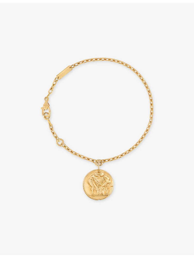 Zodiaque Medal Gemini 18ct Yellow-Gold Bracelet 1