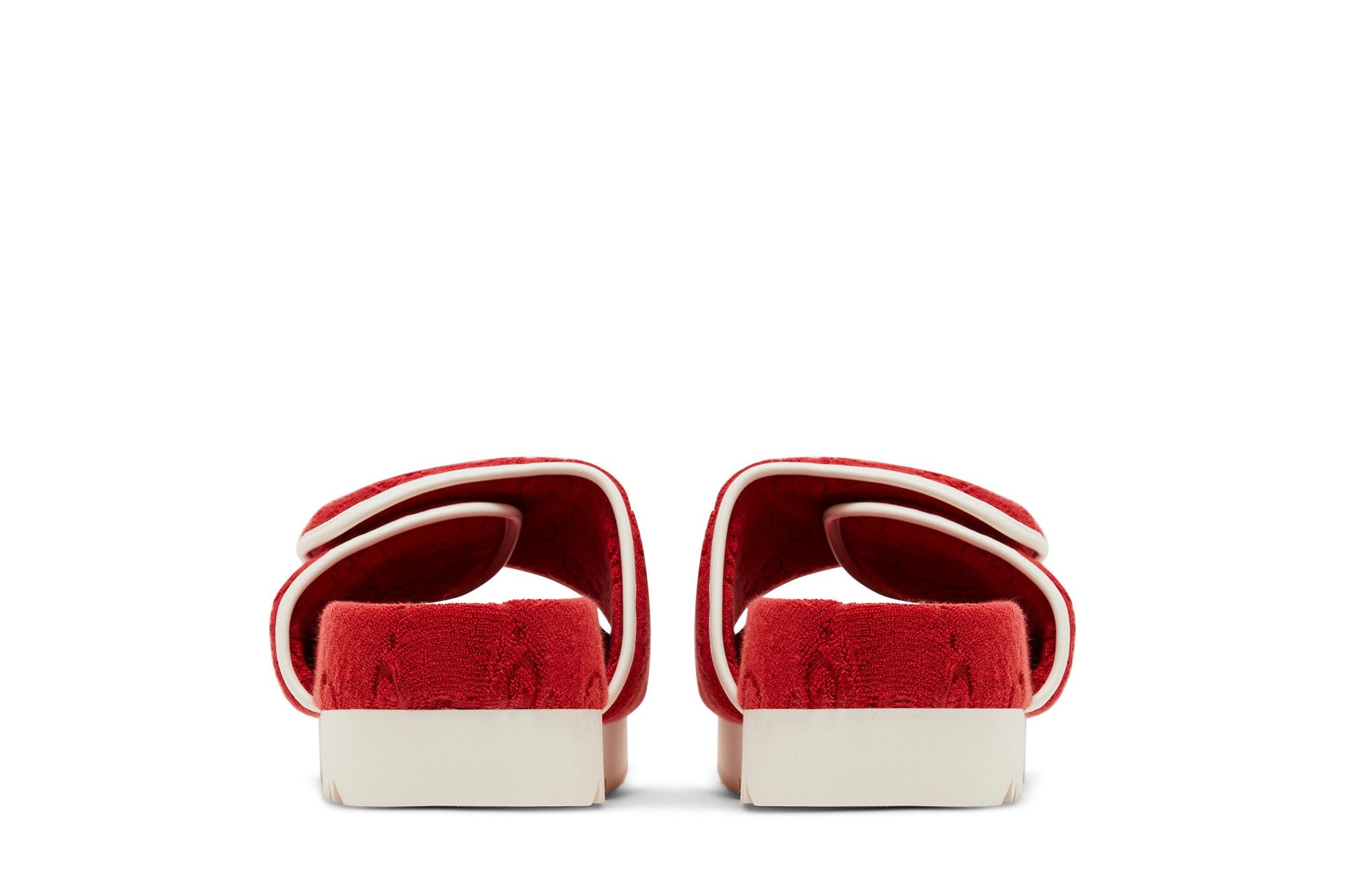Adidas x Gucci GG Platform Sandal 'Red Cotton Sponge' - 6