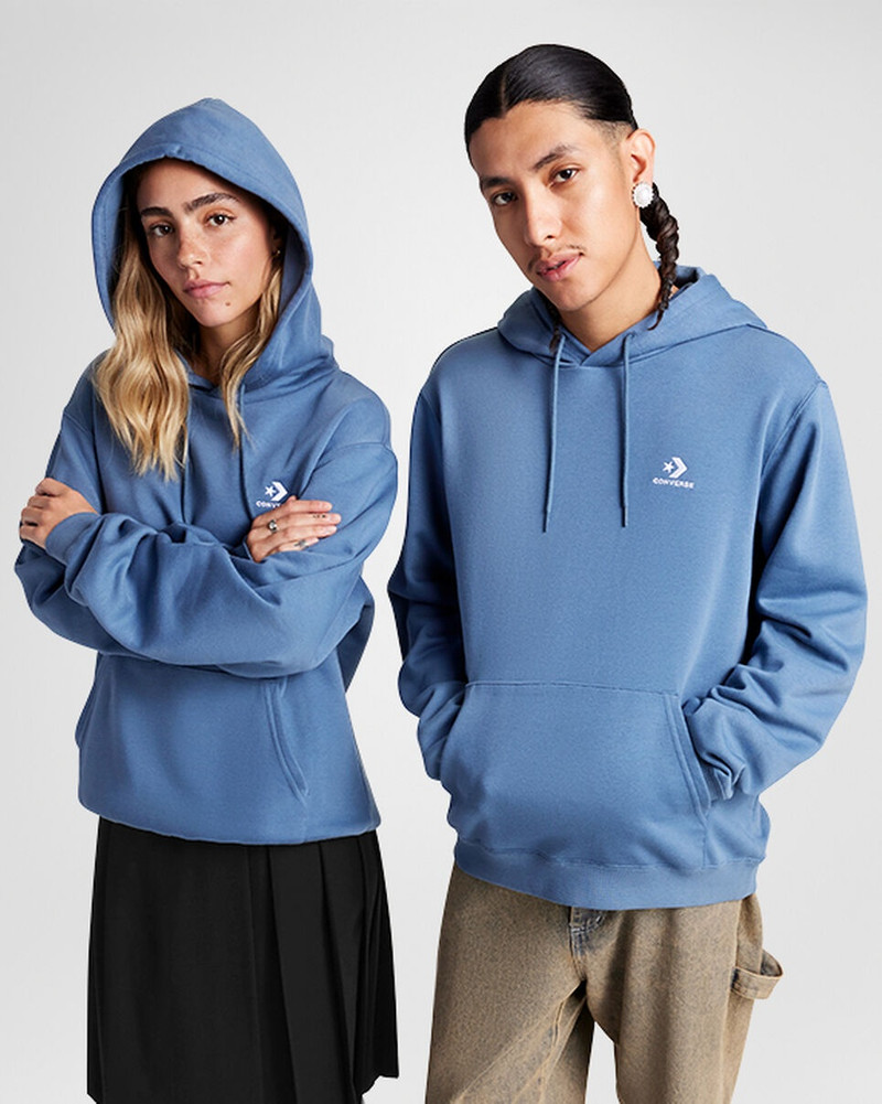 Converse Go-To Embroidered Star Chevron Standard-Fit Fleece Hoodie - 1