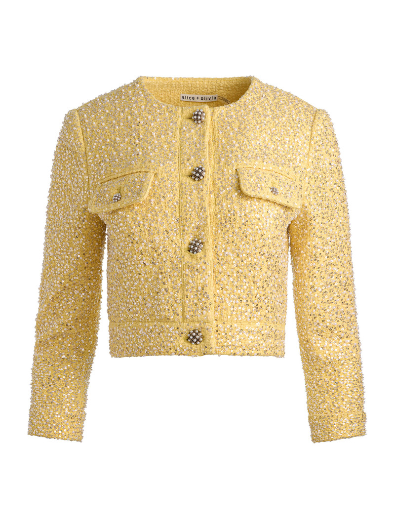 LORIE EMBELLISHED TWEED JACKET 1