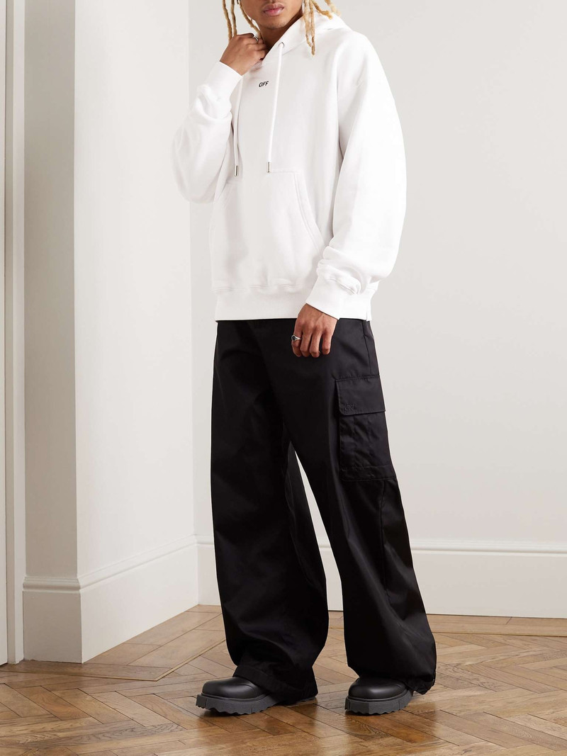 Off-White Skate Logo-Print Cotton-Jersey Hoodie outlook