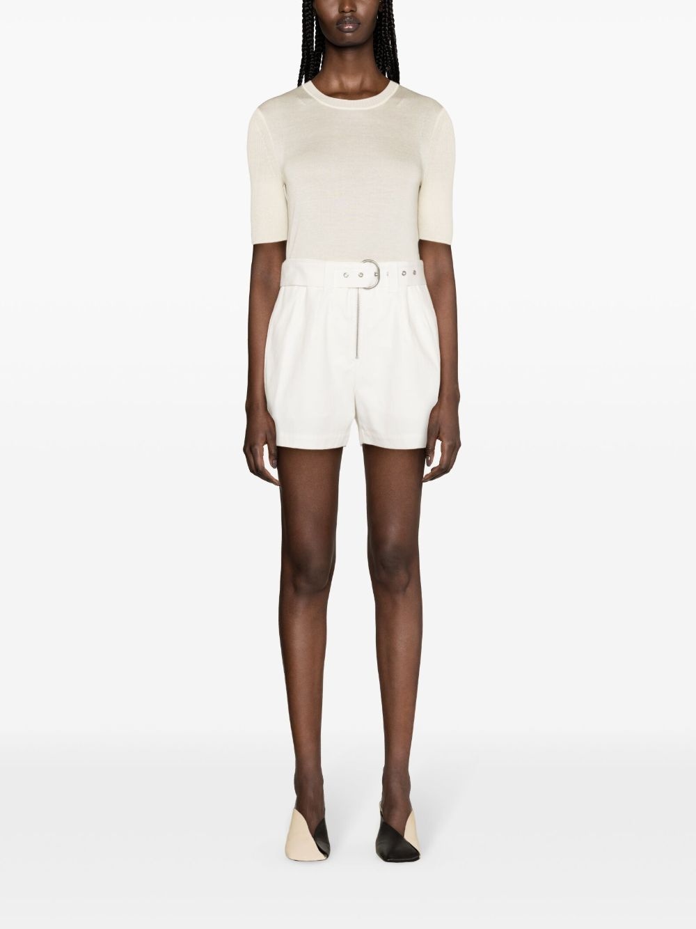contrasting-trim fine-knit jumper - 2