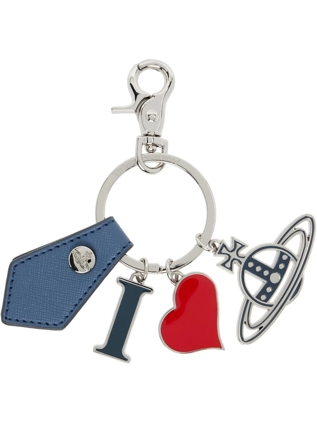 Navy 'I Love Orb' Keychain - 1