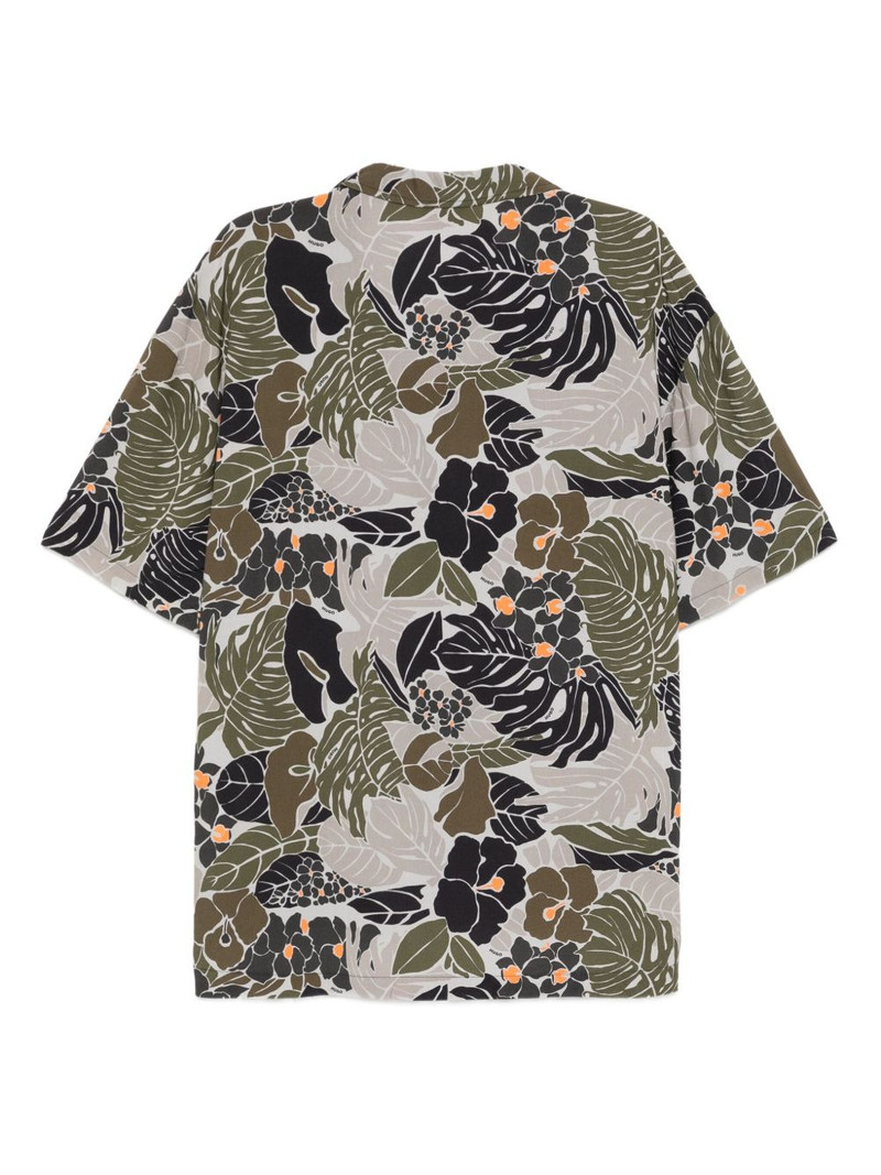HUGO floral-printed shirt outlook