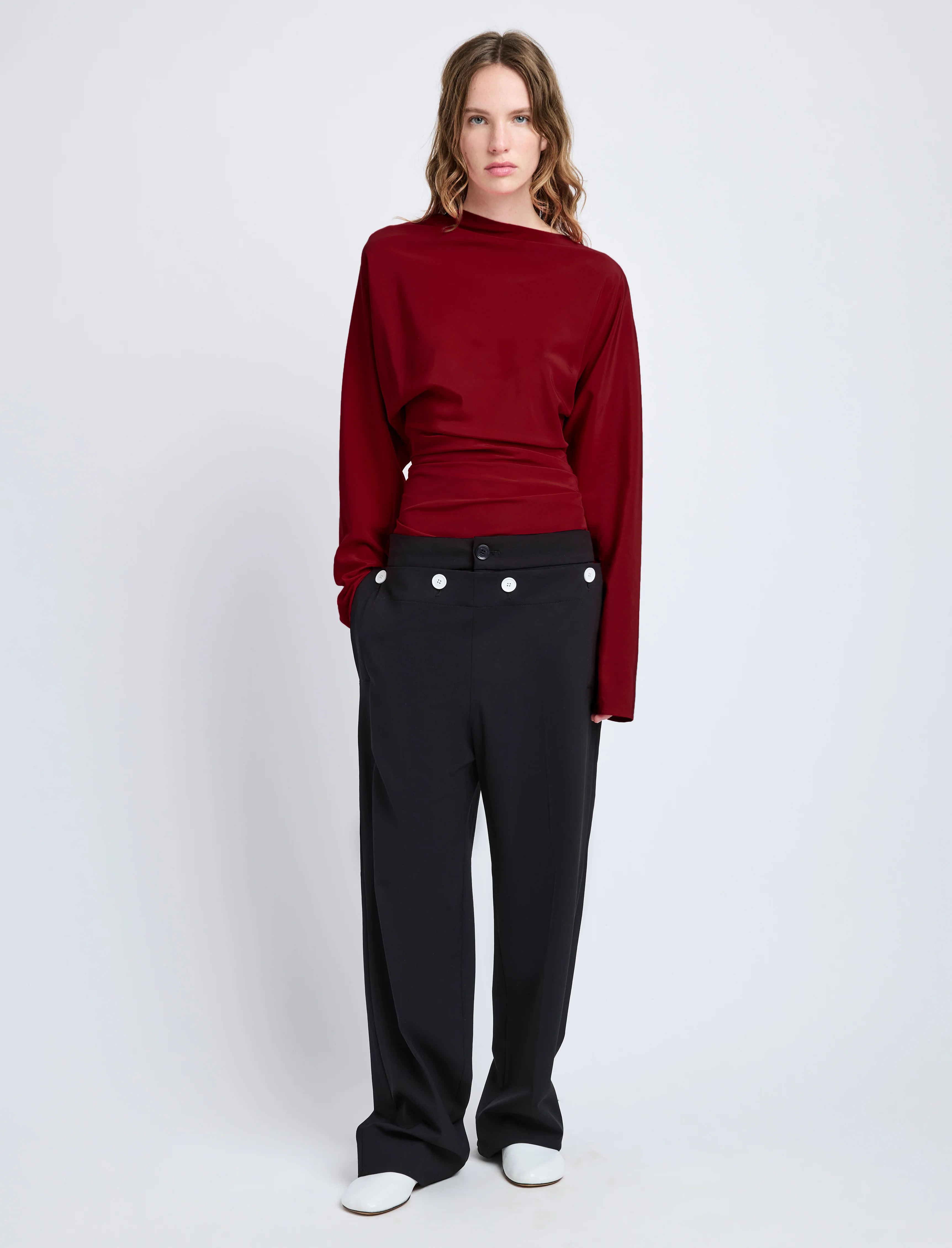 Keegan Top in Stretch Silk Viscose - 3