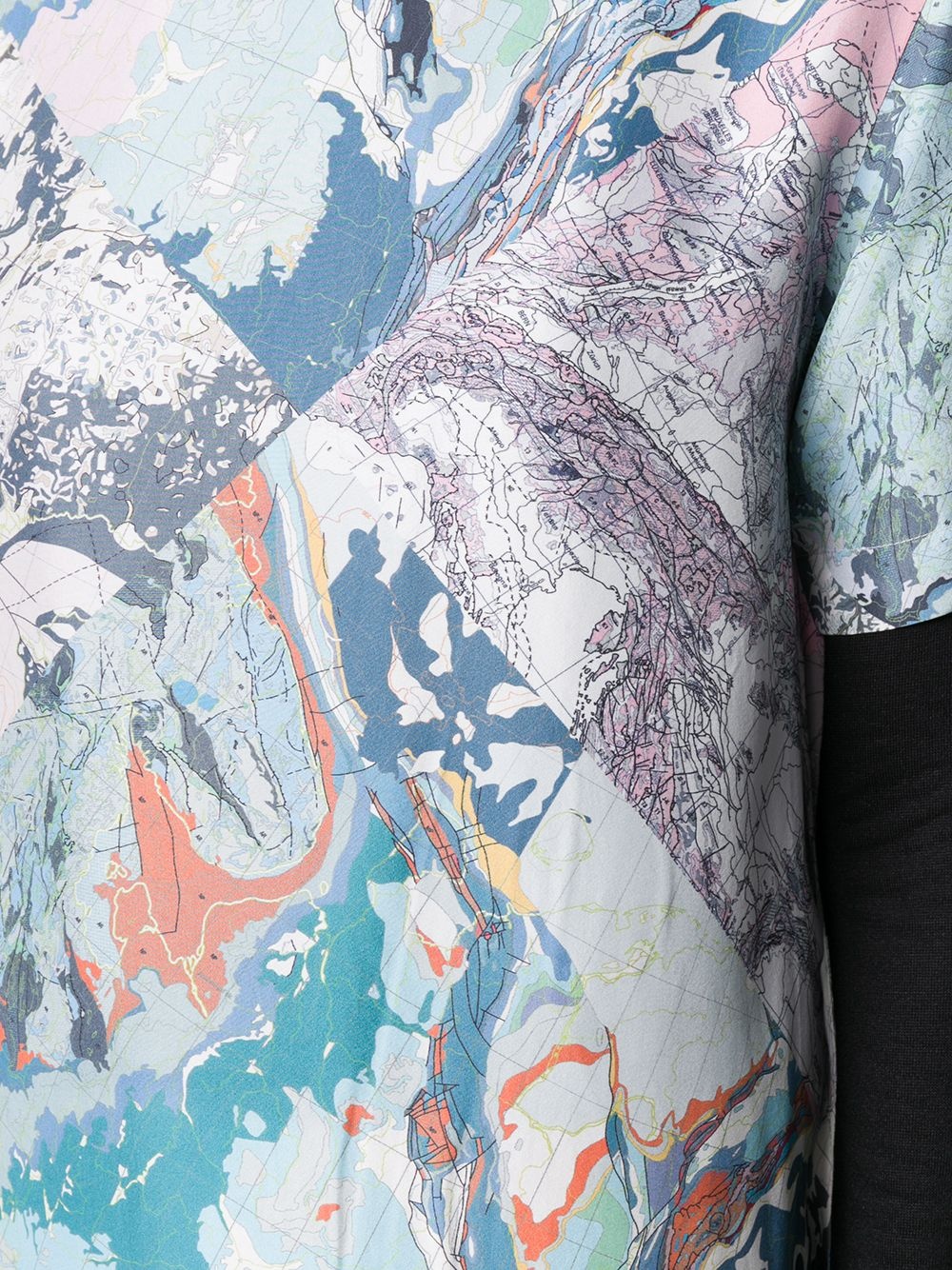 multi map T-shirt dress - 5