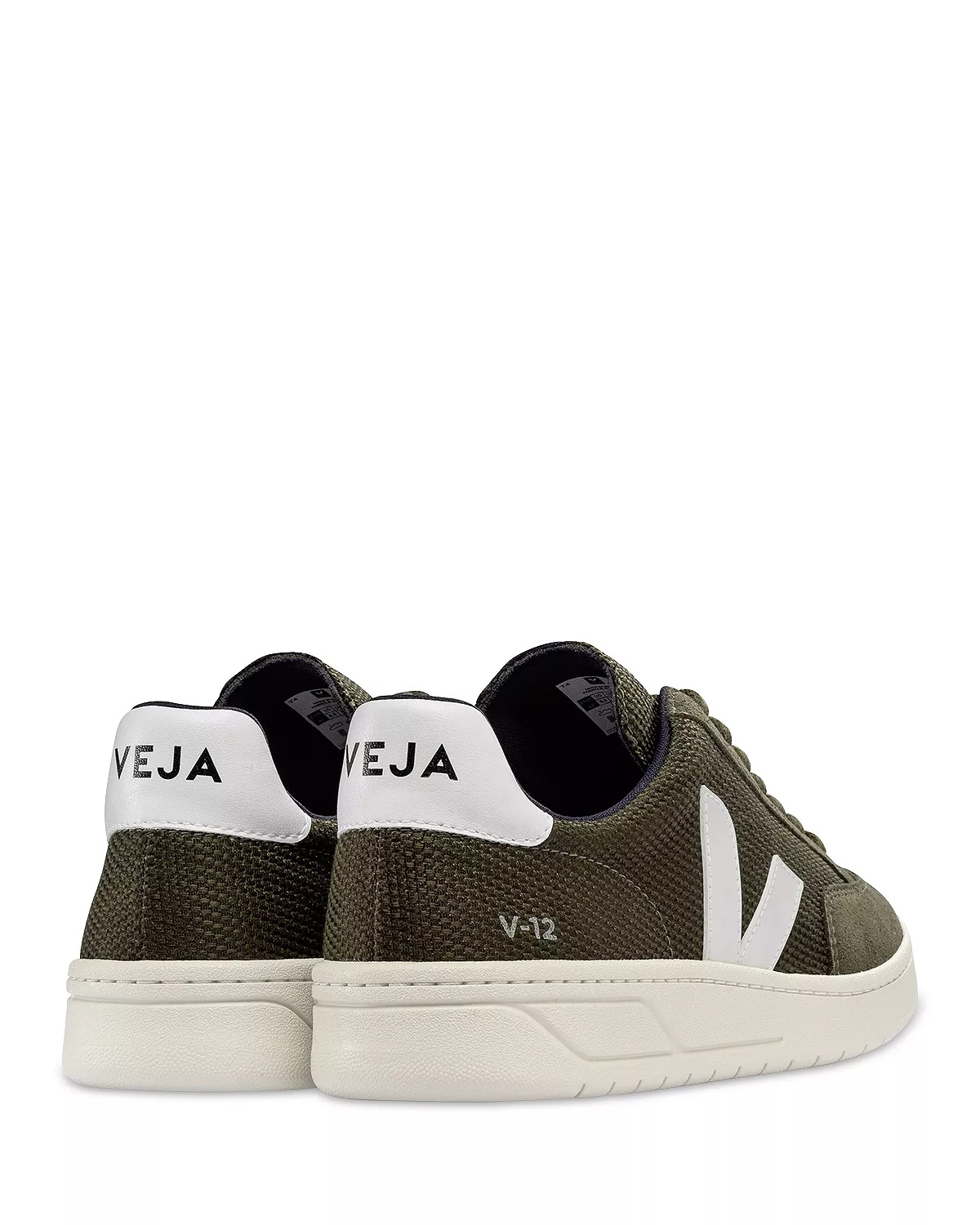 Men's V-12 Lace Up Mesh and Leather Sneakers - 2