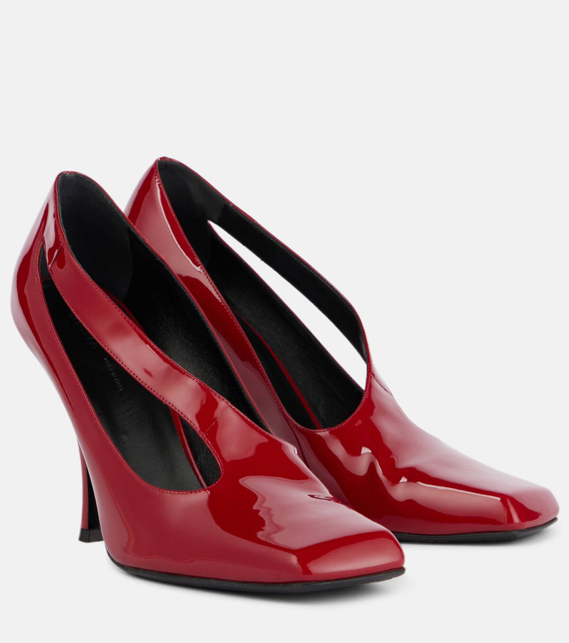 Eva cutout patent leather pumps - 1