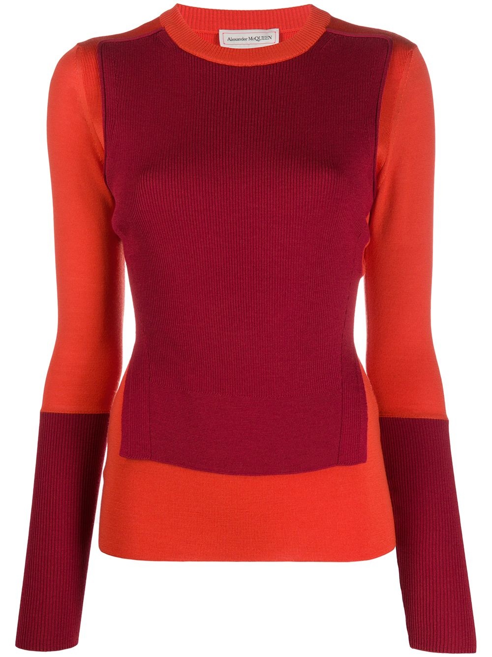 colour-block panelled jumper - 1