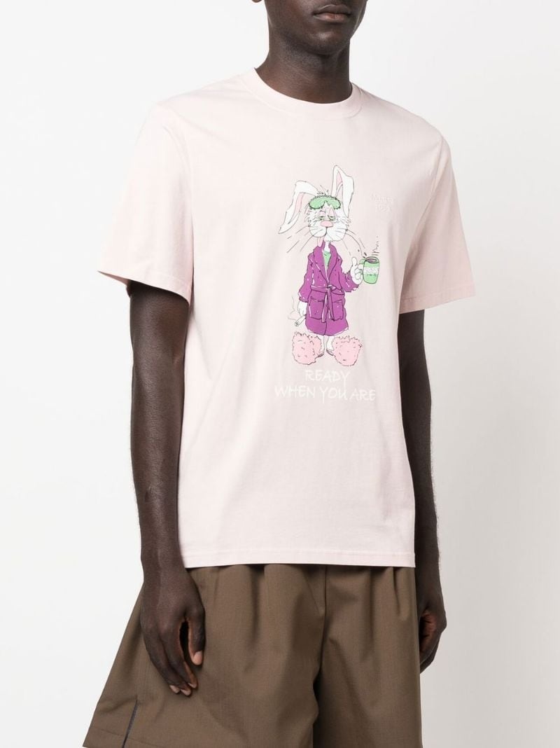 graphic-print crew-neck T-shirt - 3