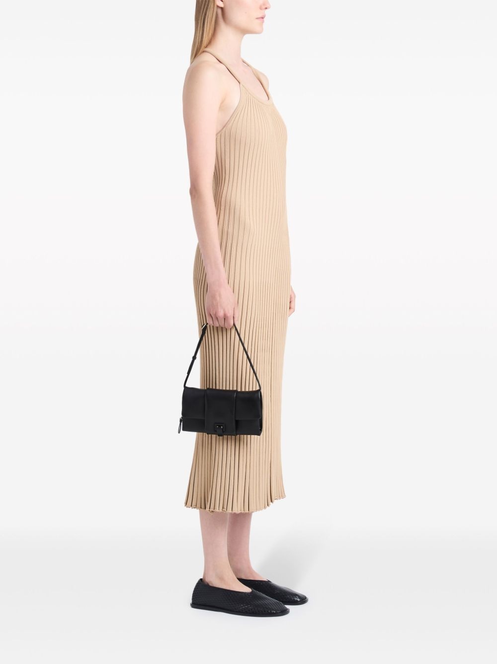 Flip leather shoulder bag - 2
